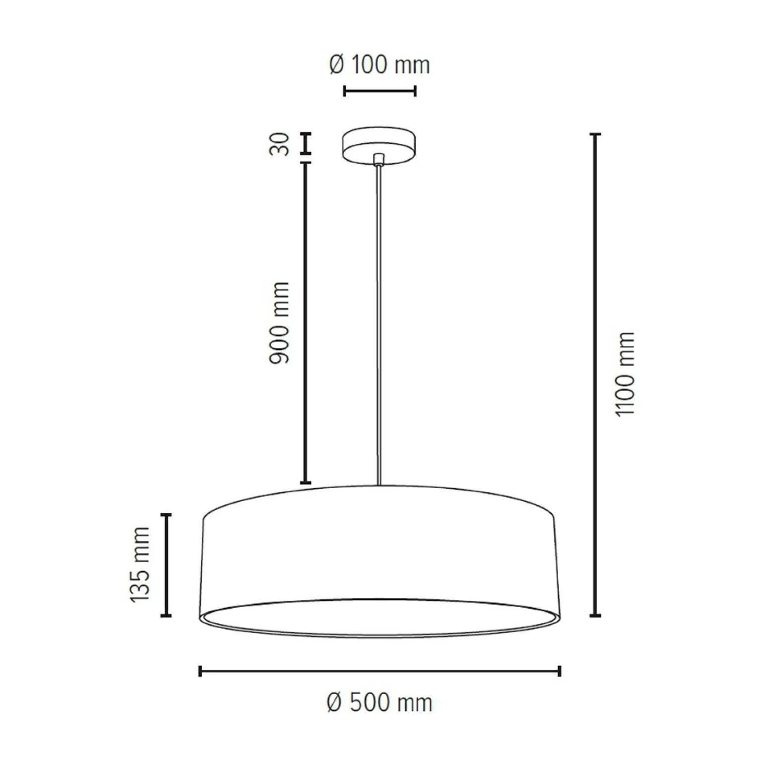 Outlet Abażurowa lampa wisząca do sypialni ⌀50cm 57950127 JOSEFINA | Kaja Żyrandole Nowoczesne