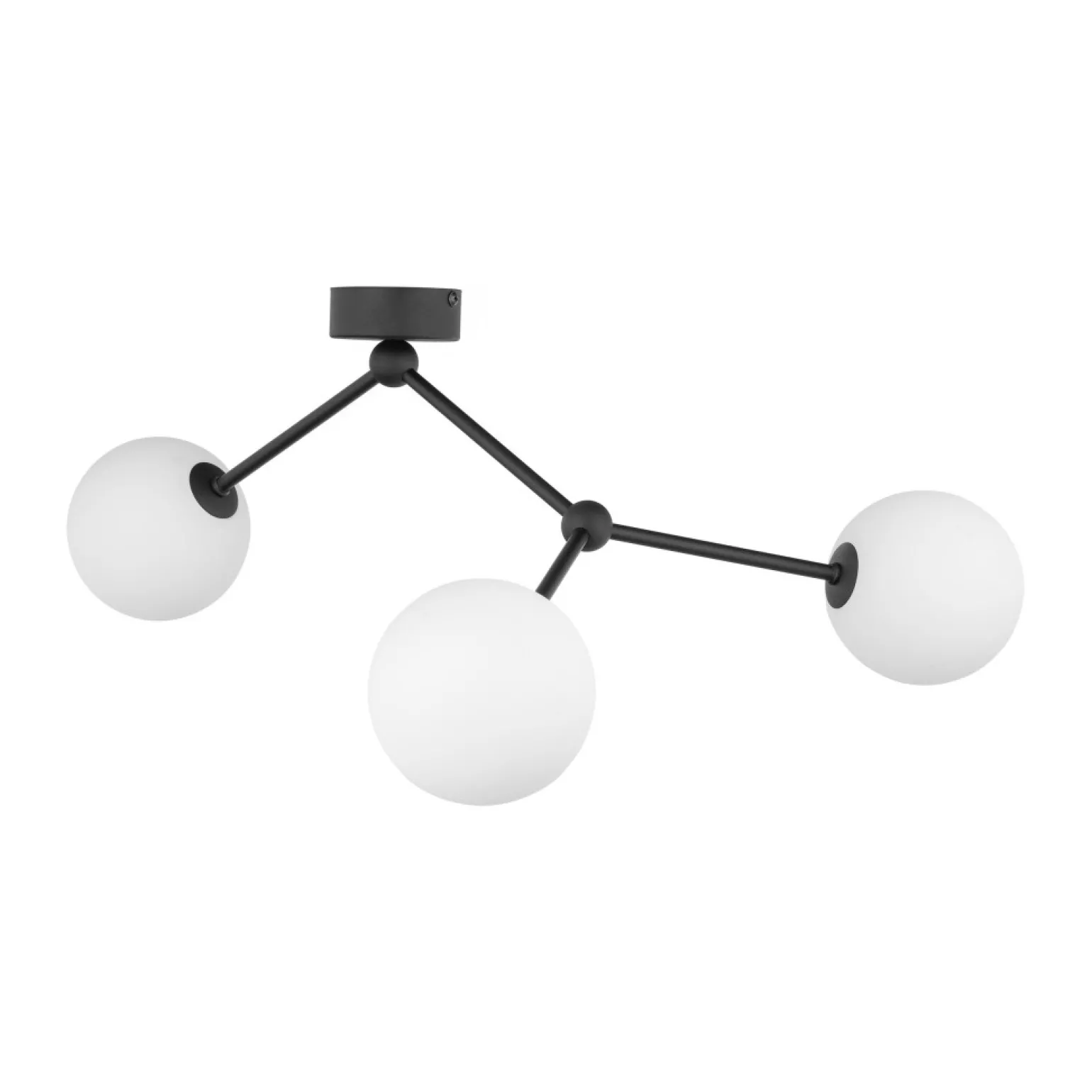 Fashion Asymetryczna lampa sufitowa z białymi kulami TK 4854 z serii FAIRY Żyrandole Nowoczesne