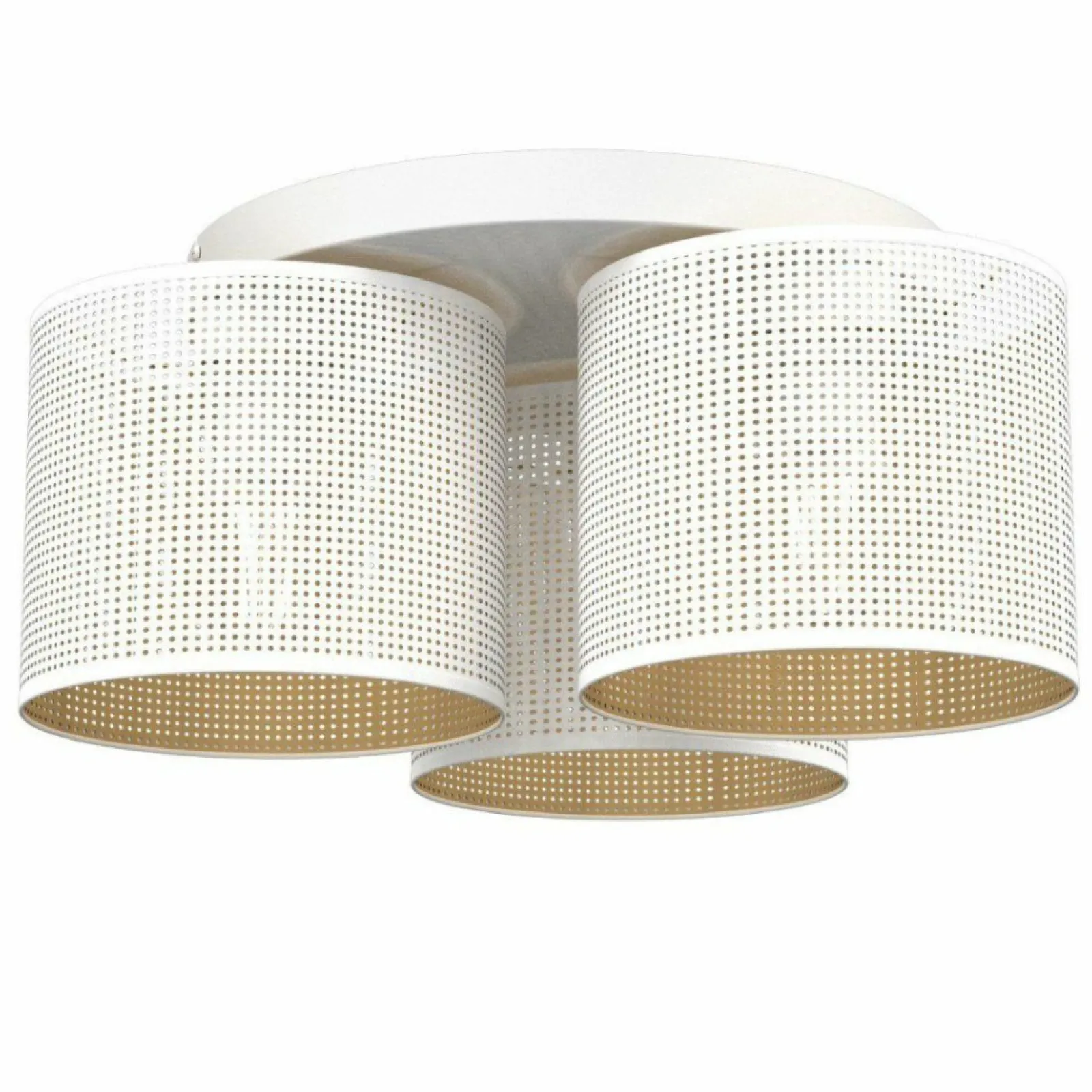 Sklep Kaja Ażurowa, biało-złota lampa wisząca LX 5262 z serii LOFT SHADE | Kaja* Żyrandole Z Abażurem
