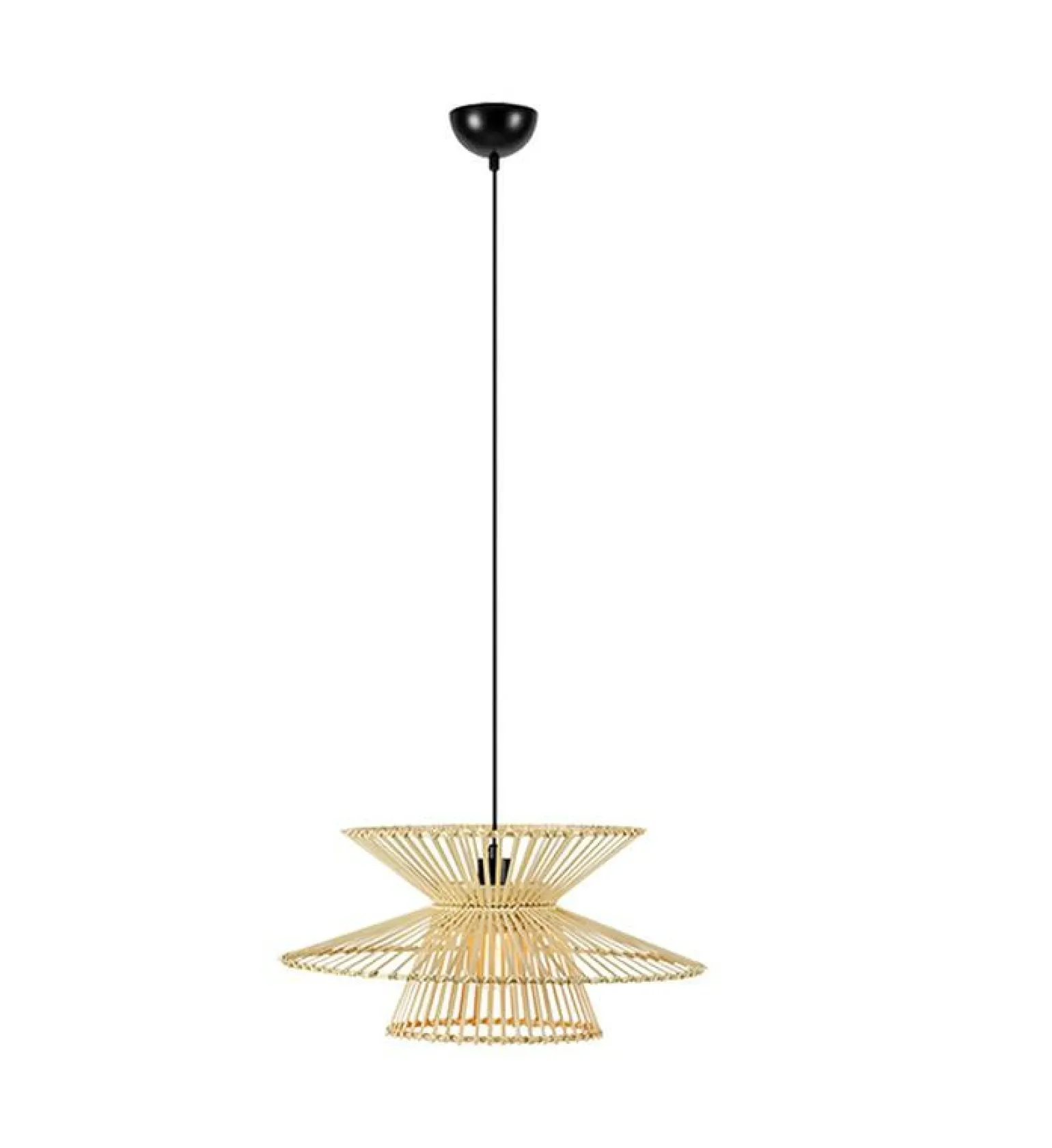 Cheap Bambusowa, nowoczesna lampa wisząca 108785 DUPLICI | Kaja Oświetlenie Żyrandole Nowoczesne