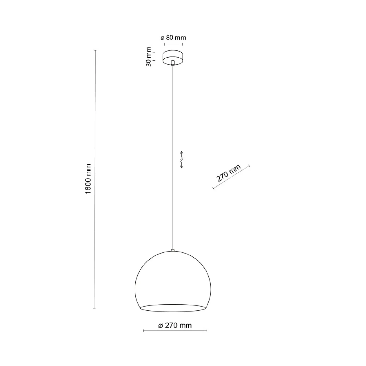 Outlet Beżowa, kulista lampa wisząca TK 10173 ZOE BEIGE | Kaja Oświetlenie Żyrandole Nowoczesne