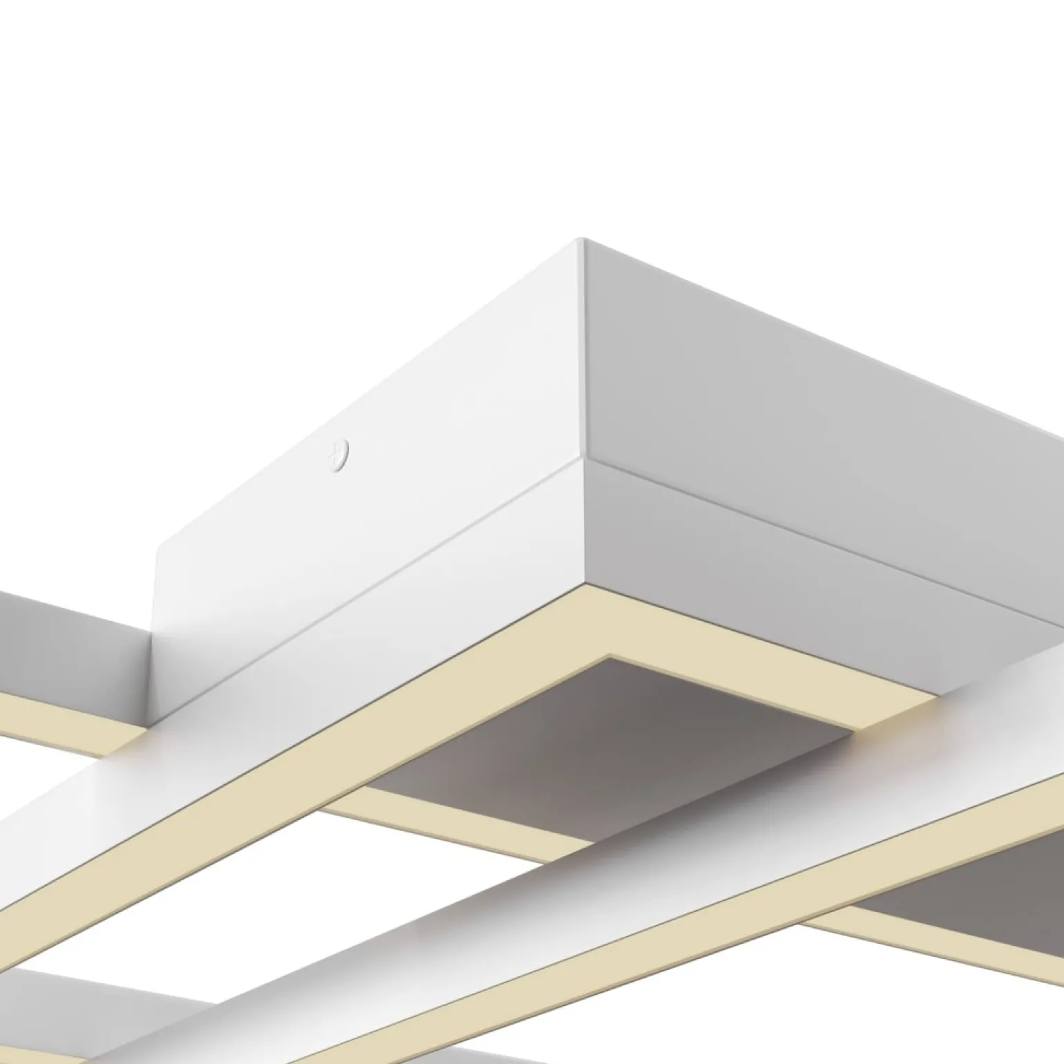 Clearance Biała, geometryczna lampa sufitowa MOD015CL-L80WK z serii RIDA Żyrandole Nowoczesne