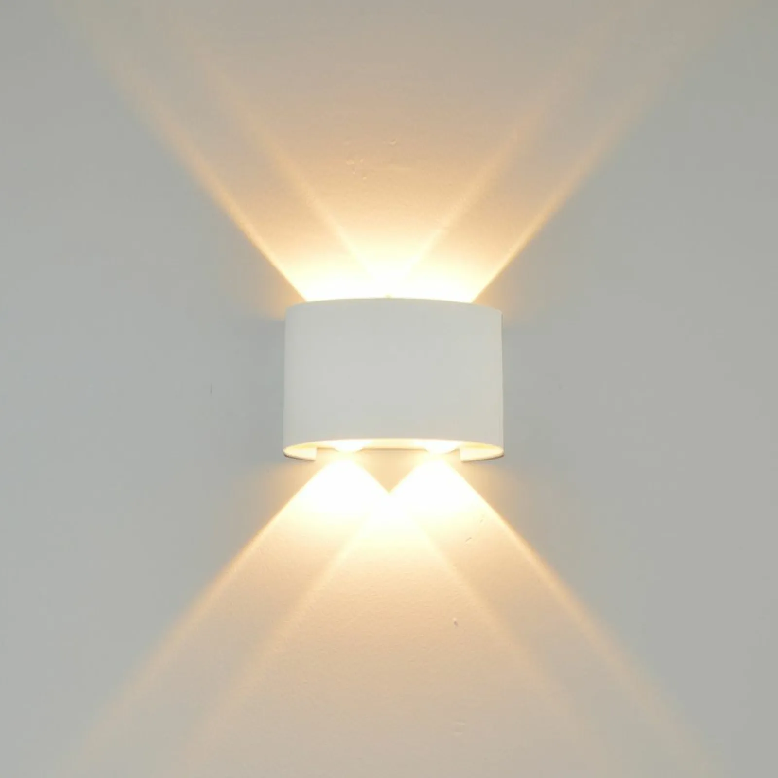 Sklep Kaja Biała lampa elewacyjna LED 4W 3000K OWL-6650-2-WH-3K ORTELO | Kaja* Kinkiety Ogrodowe