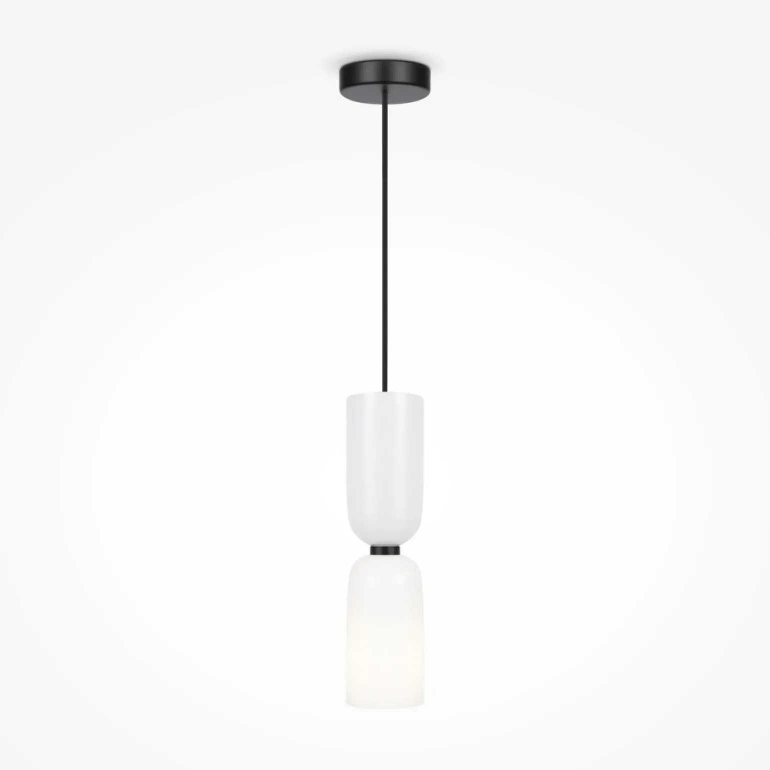 Clearance Biała lampa wisząca, oprawka na mały gwint MOD177PL-01W z serii MEMORY Żyrandole Nowoczesne