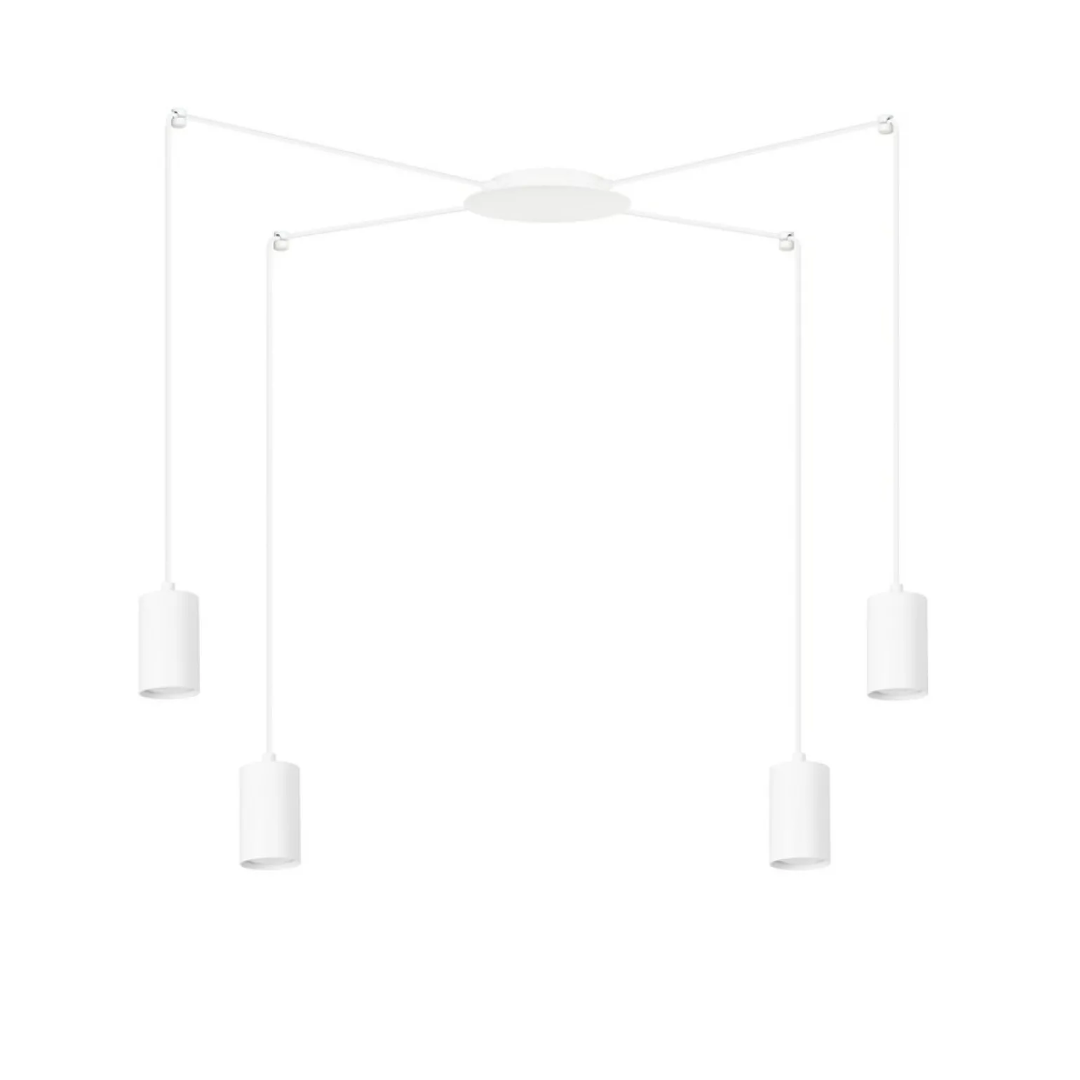 Best Sale Biała lampa wisząca z czterema źródłami światła 525/4 | Kaja Żyrandole Nowoczesne