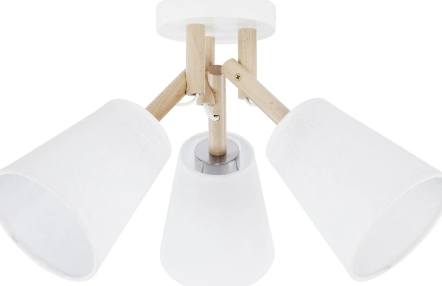 Outlet Biała lampa z drewnianymi ramionami TK 665 VAIO WHITE | Kaja Żyrandole Nowoczesne