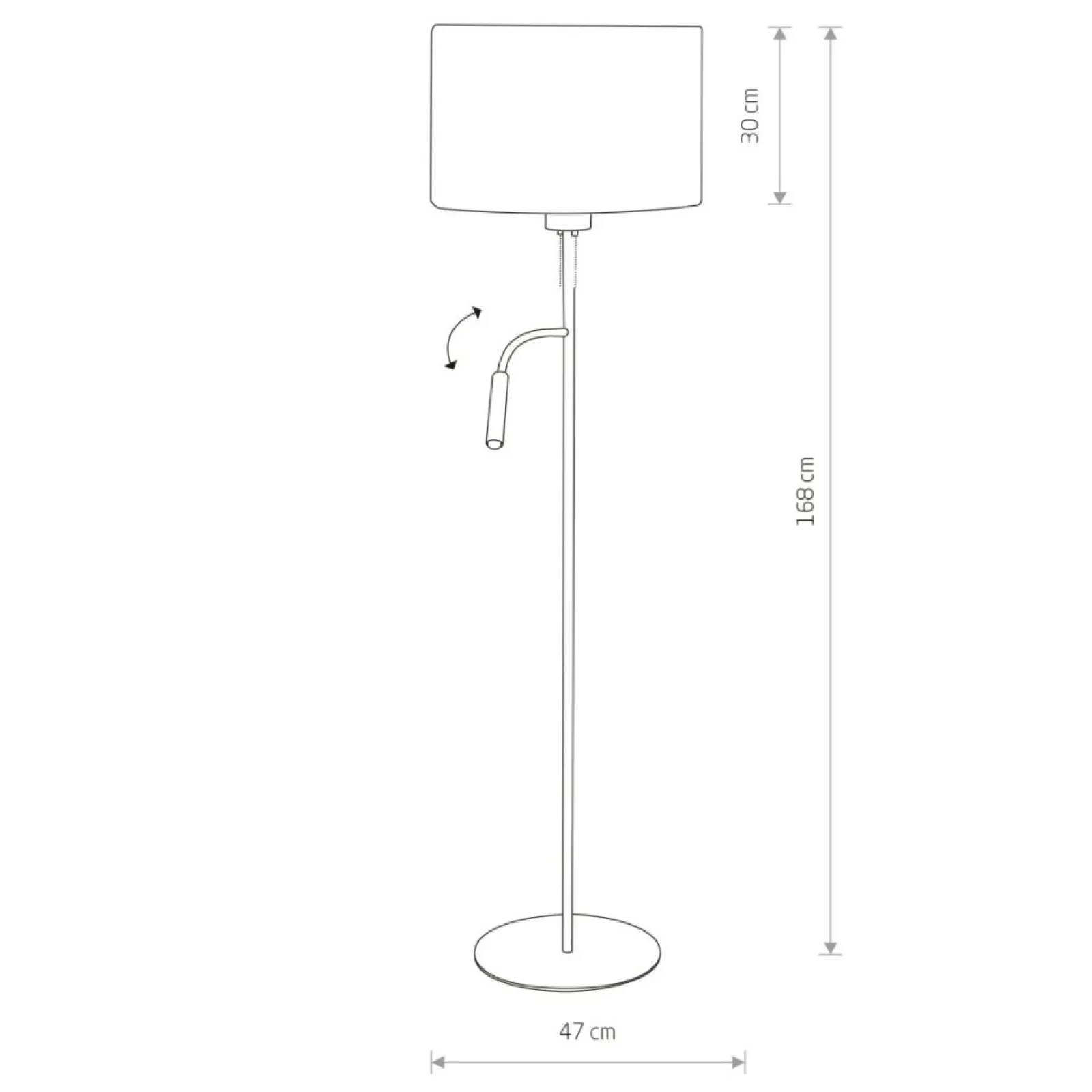 Sklep Kaja Biała, niezwykła lampa podłogowa z abażurem 9074 | Kaja Oświetlenie* Lampy Podłogowe Z Abażurem