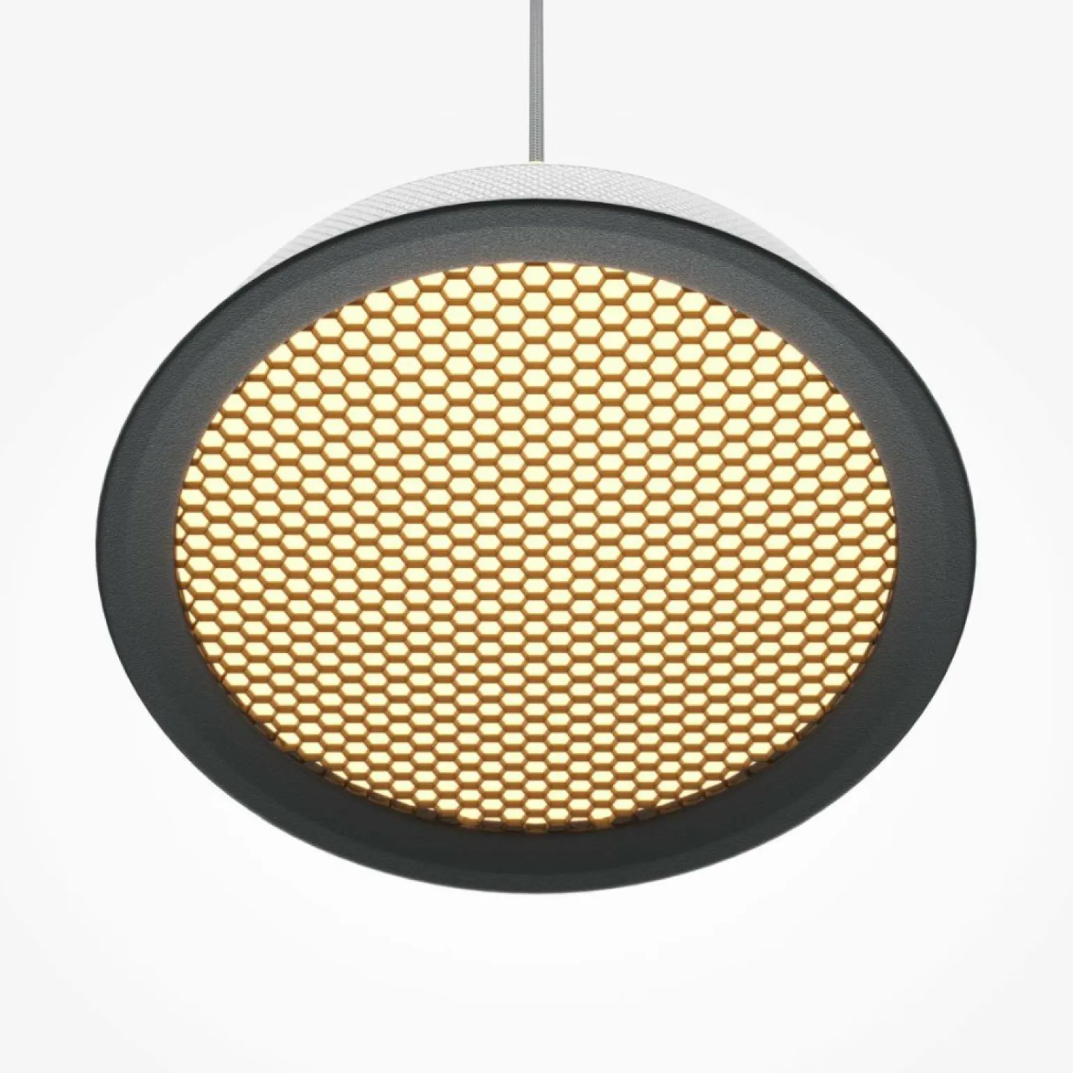 New Biała, nowoczesna lampa wisząca, do kuchni MOD041PL-L15WG3K z serii EL Żyrandole Nowoczesne