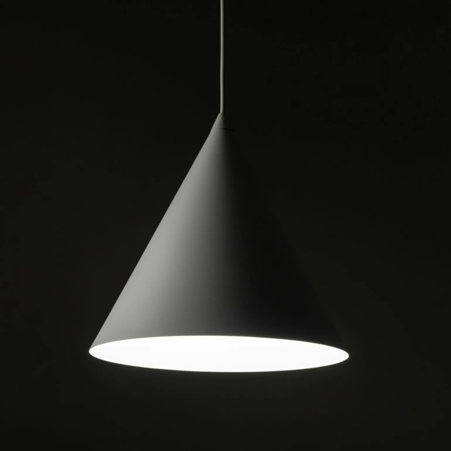 Online Biała, stożkowa lampa wisząca do kuchni ⌀25cm TK 10008 CONO | Kaja Żyrandole Nowoczesne