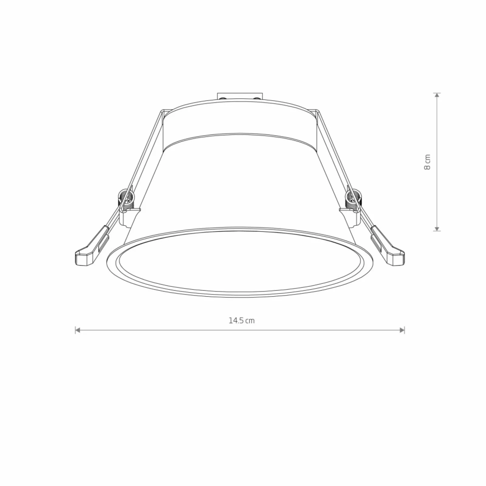 Sklep Kaja Białe oczko podtynkowe, gwint GX53 ⌀14,5cm 10844 UNO | Kaja* Oprawy Podtynkowe