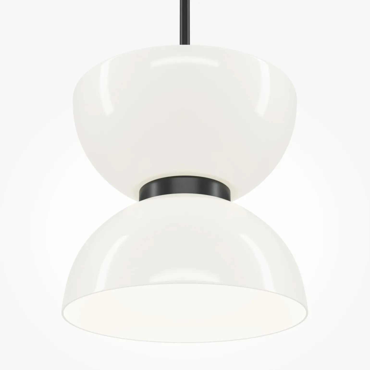 Cheap Biało-czarna lampa, zintegrowany LED MOD178PL-L11B3K z serii KYOTO Żyrandole Nowoczesne