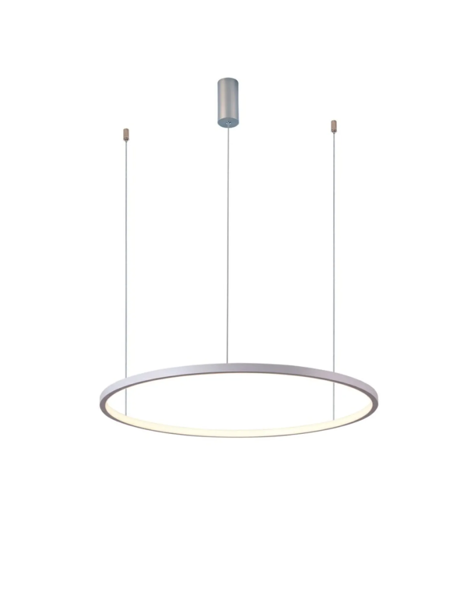 New Biały okrąg LED ⌀60 PND-56135B-060RPP-WH-3KS4K-TRDIMM VINOLA | Kaja Żyrandole Nowoczesne