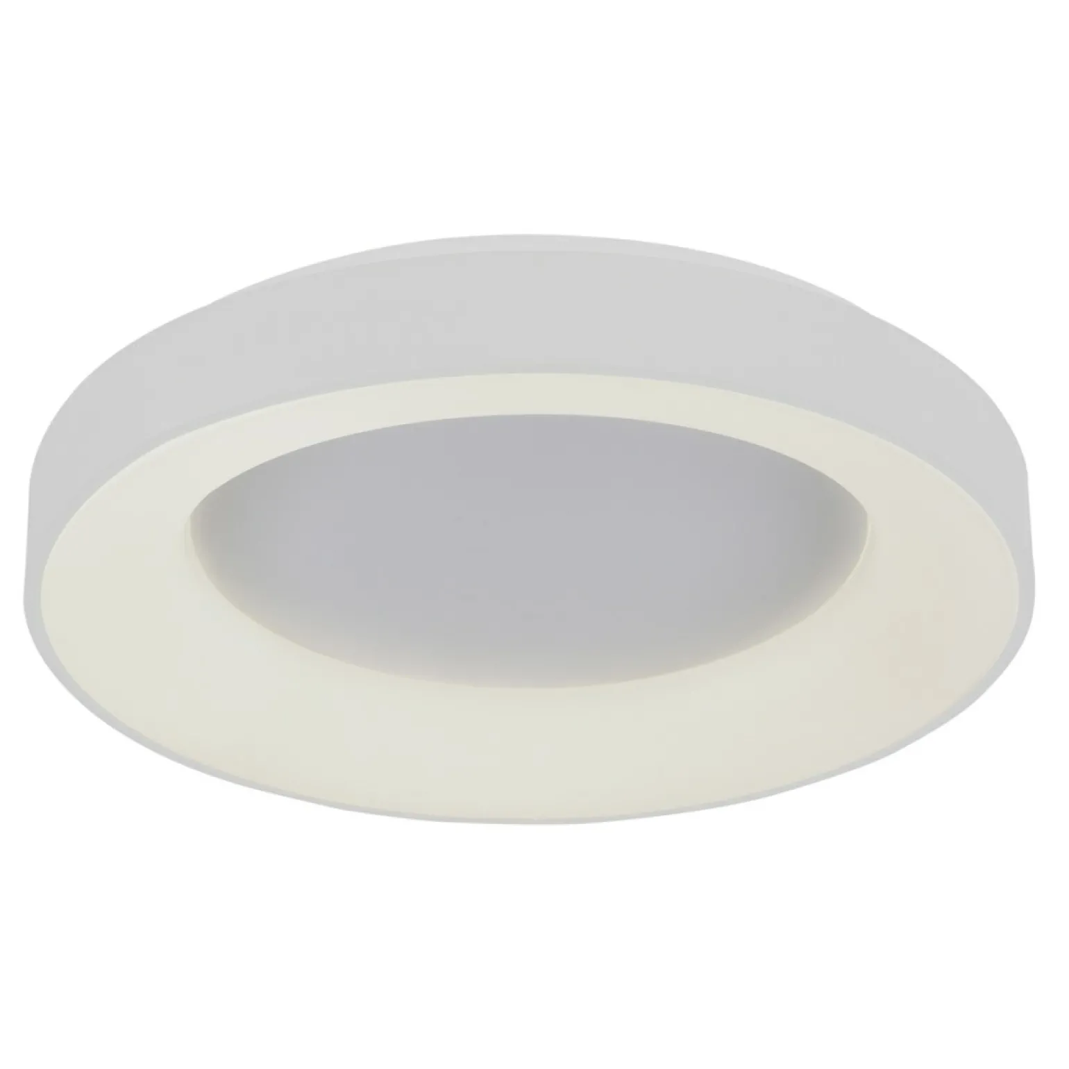 New Biały plafon LED ⌀48cm do sypialni 5304-840RC-WH-3 GIULIA | Kaja Żyrandole Nowoczesne