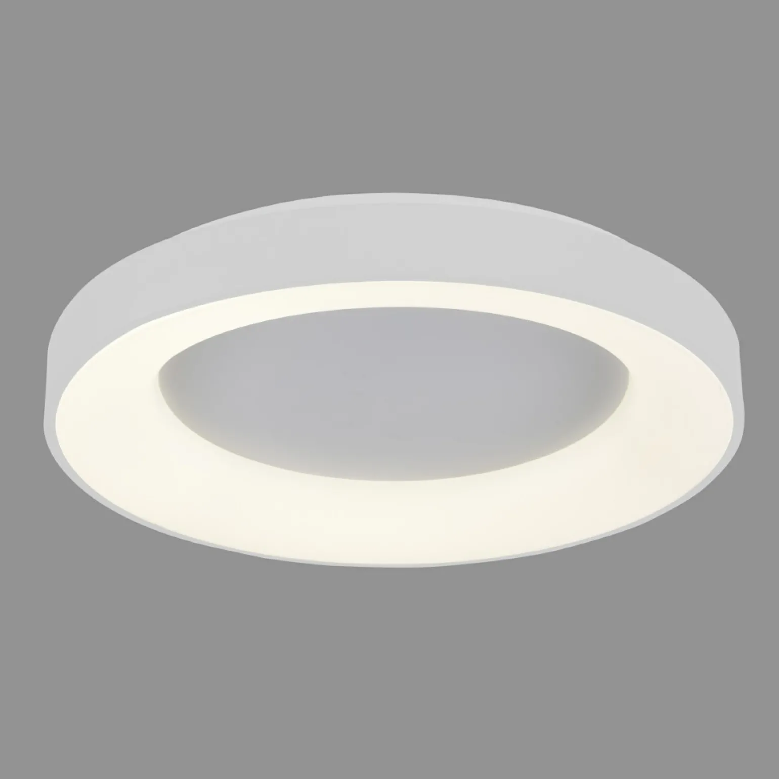New Biały plafon LED ⌀48cm do sypialni 5304-840RC-WH-3 GIULIA | Kaja Żyrandole Nowoczesne
