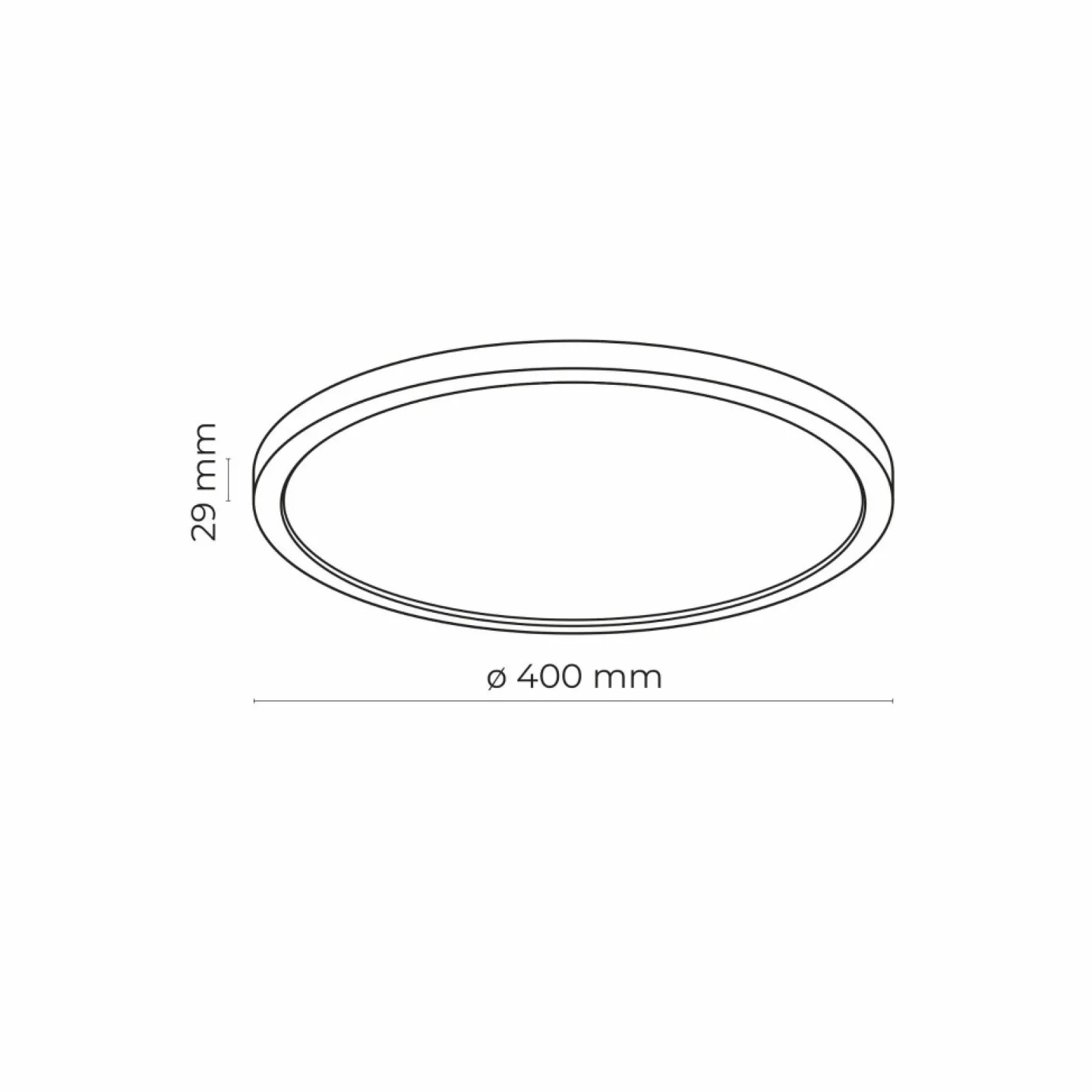 Sklep Kaja Biały plafon o średnicy 40cm, wbudowany LED TK 6902 z serii AQUA* Lampy Led | Plafony Nowoczesne