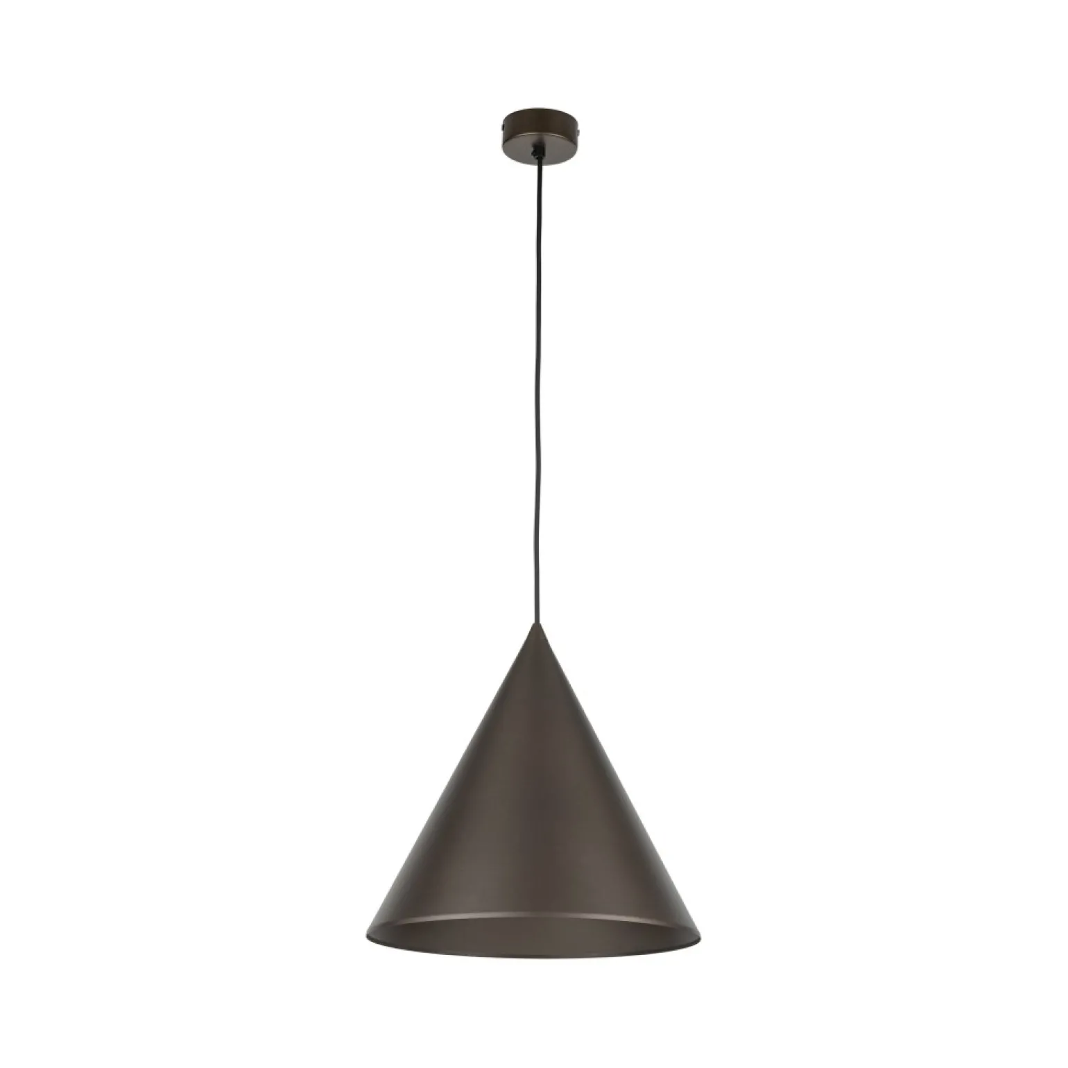 New Brązowa lampa wisząca do sypialni ⌀32cm TK 10038 CONO | Kaja Żyrandole Nowoczesne