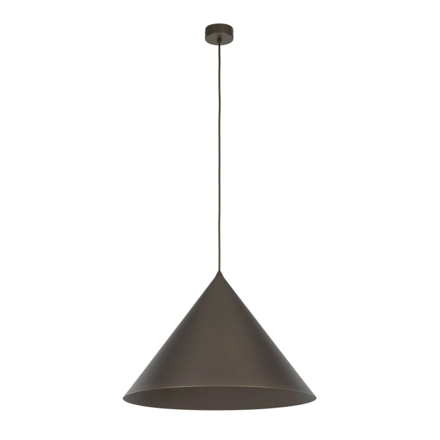 Outlet Brązowa lampa wisząca do sypialni TK 10062 CONO BROWN | Kaja Żyrandole Nowoczesne
