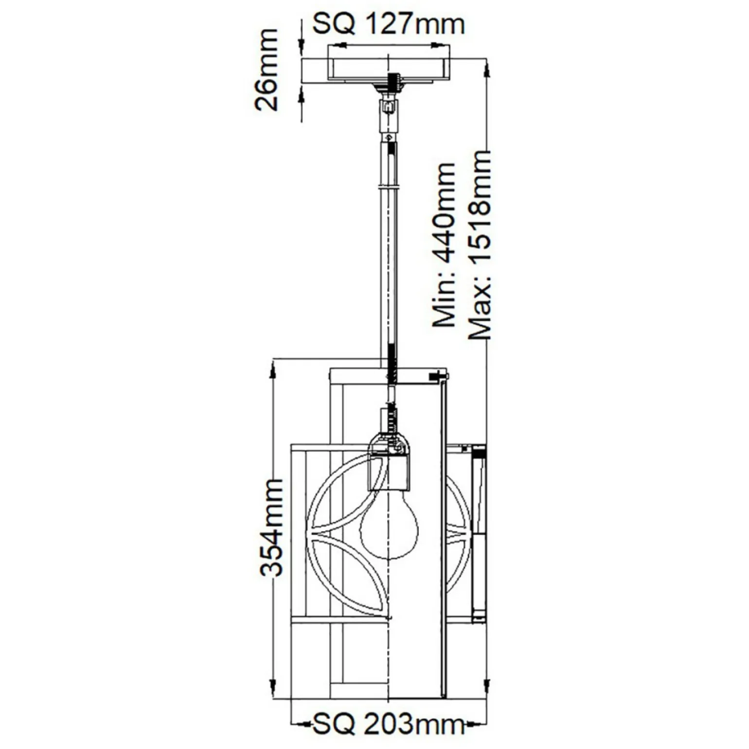 Cheap Brązowa lampa wisząca geometryczna FE-REMY-P-C z serii REMY Żyrandole Nowoczesne