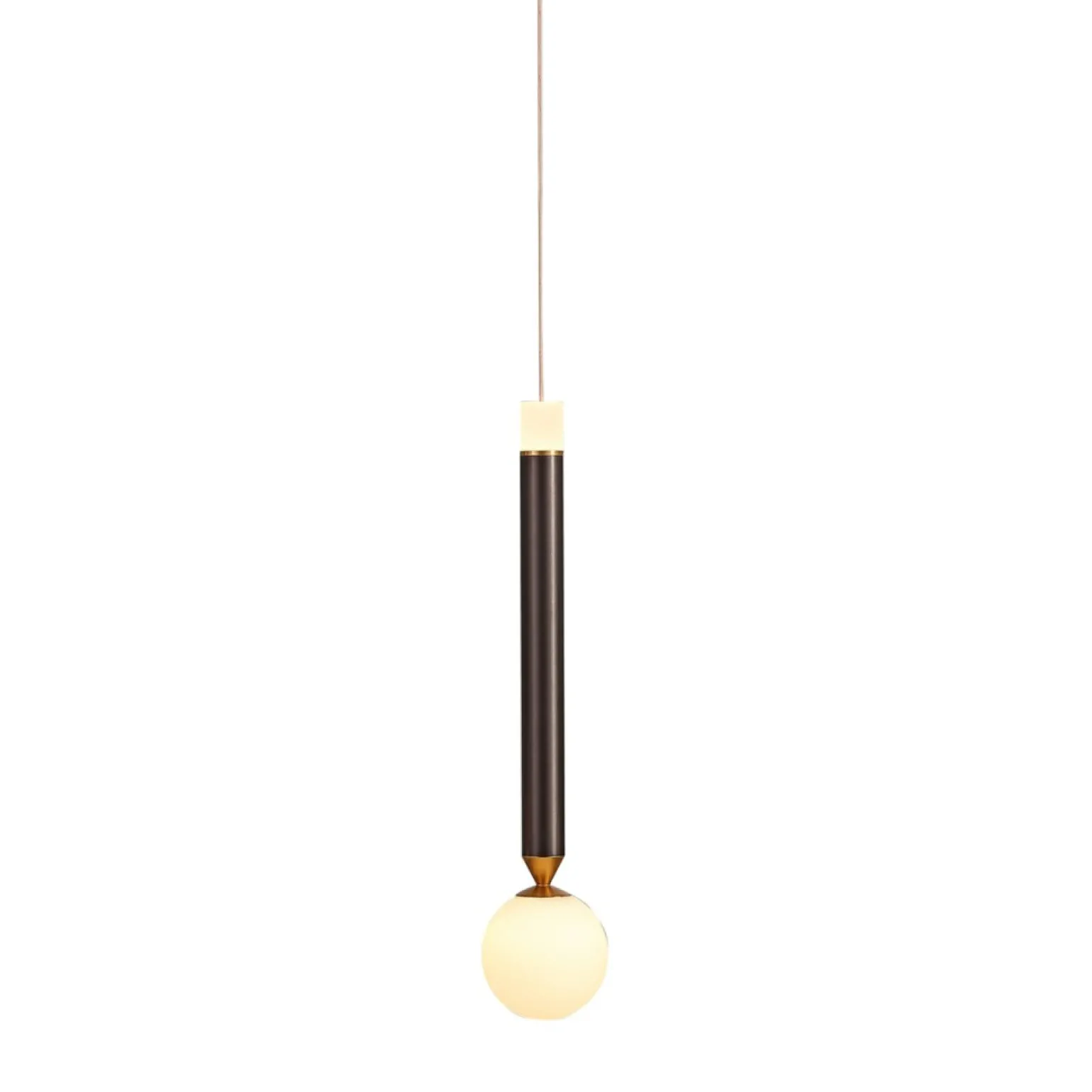 Cheap Brązowa, ledowa lampa wisząca PND-2018109-1 LAON | Kaja Oświetlenie Żyrandole Nowoczesne