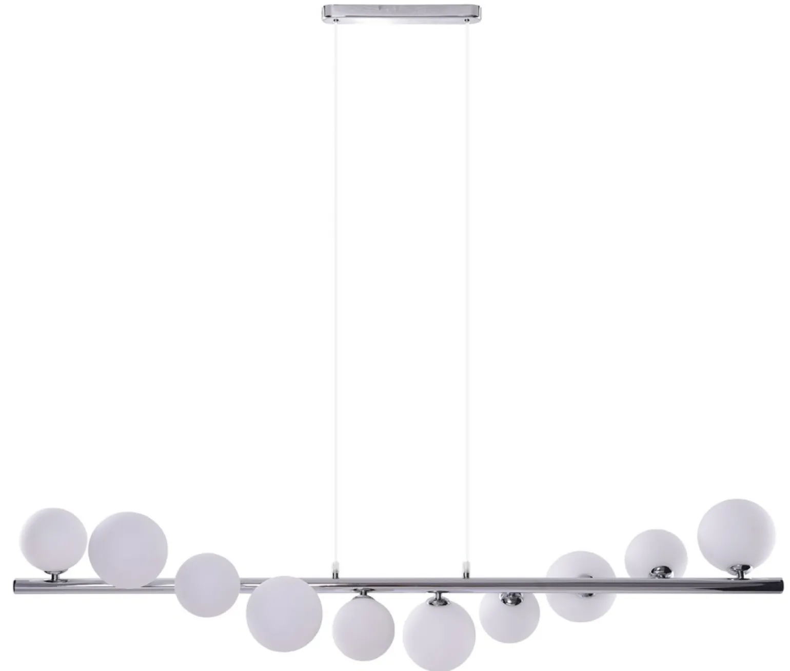 Discount Chromowana lampa wisząca z kloszami AZ2100 SYBILLA | Kaja Oświetlenie Żyrandole Nowoczesne