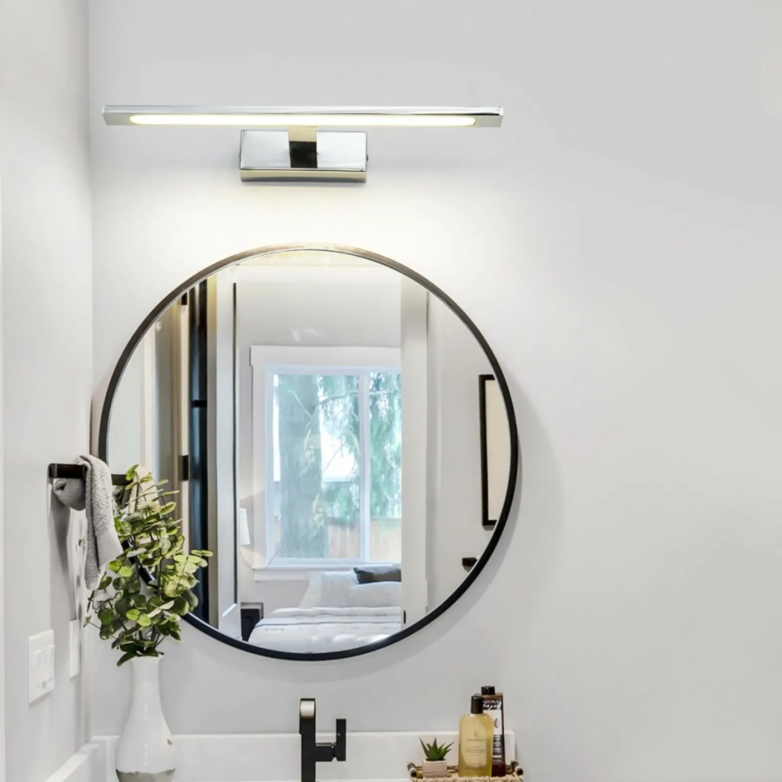 Sklep Kaja Chromowany kinkiet LED nad lustro GS-LWB-12W CH ISLA | Kaja* Lampy Led