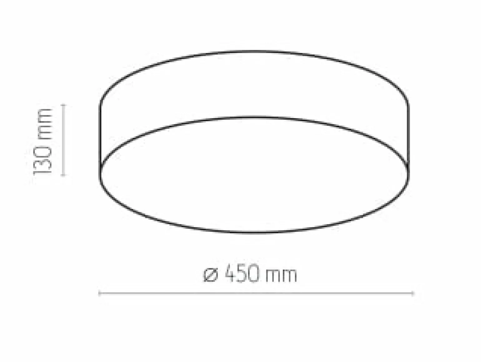 Fashion Czarna, abażurowa lampa sufitowa ⌀45cm TK 1088 RONDO | Kaja Żyrandole Nowoczesne