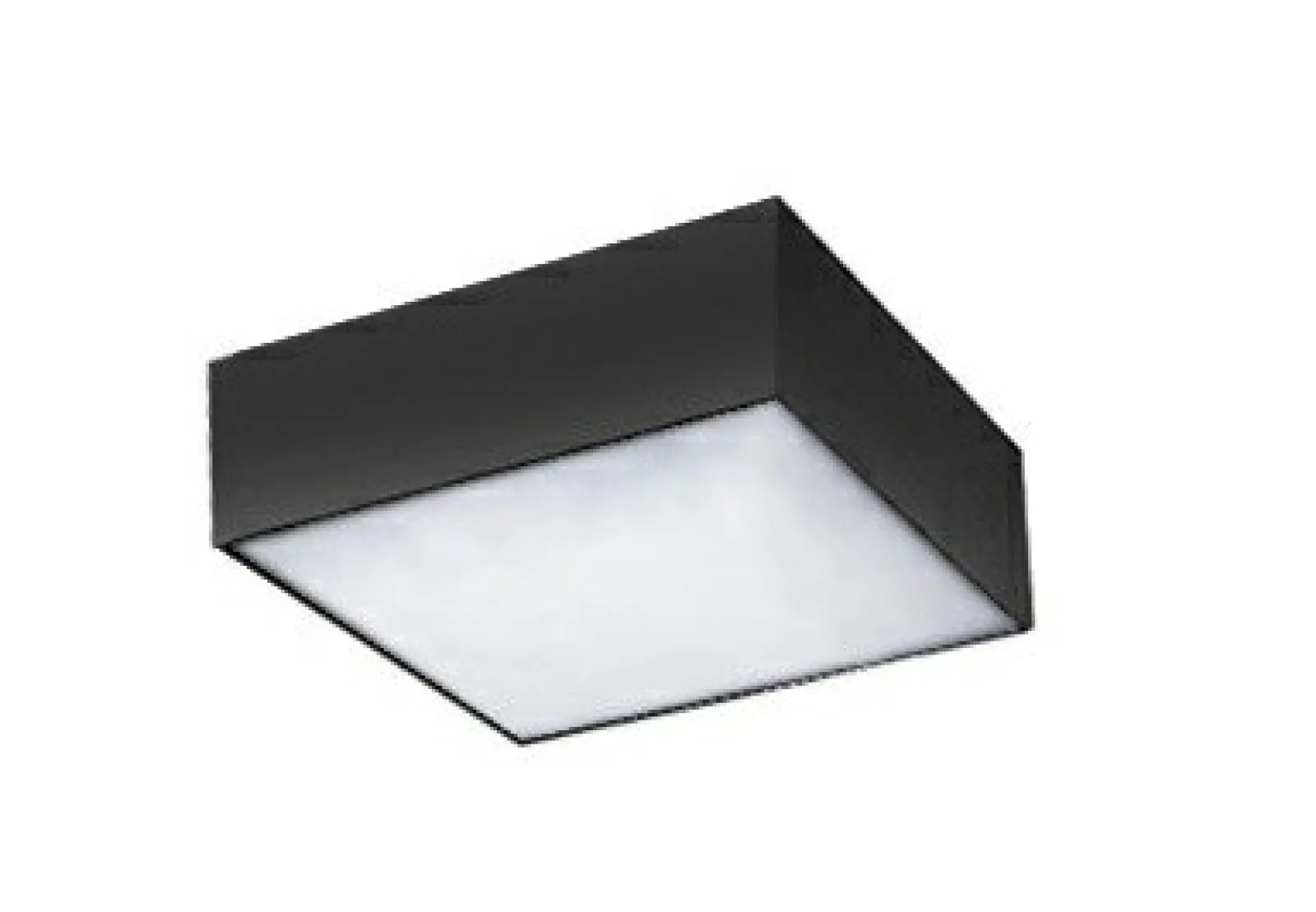 Sklep Kaja Czarna, kwadratowa lampa LED 22x22cm 3000K AZ2271 MONZA | Kaja* Lampy Led | Plafony Nowoczesne