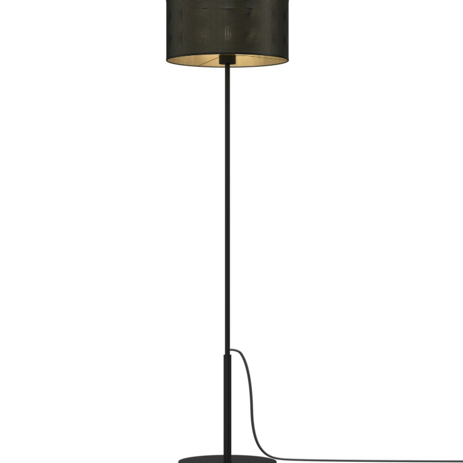 Sklep Kaja Czarna lampa podłogowa, do czytania LX 5258 z serii LOFT SHADE | Kaja* Lampy Podłogowe Z Abażurem