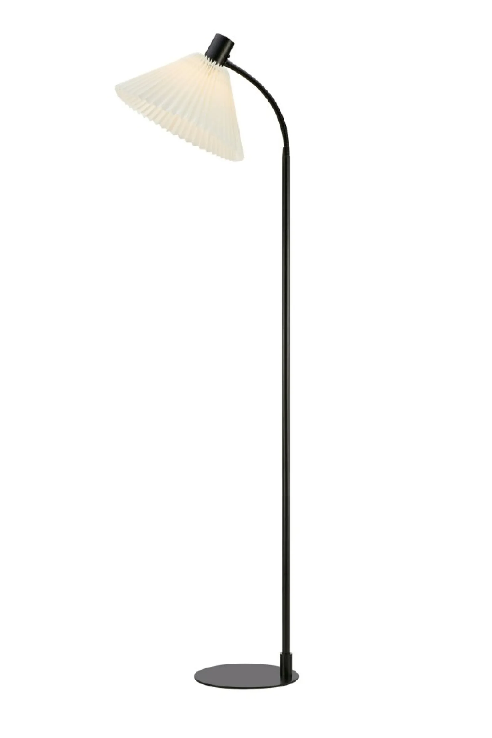 Sklep Kaja Czarna lampa podłogowa z ozdobnym abażurem 108568 z serii MIRA | Kaja* Lampy Podłogowe Z Abażurem