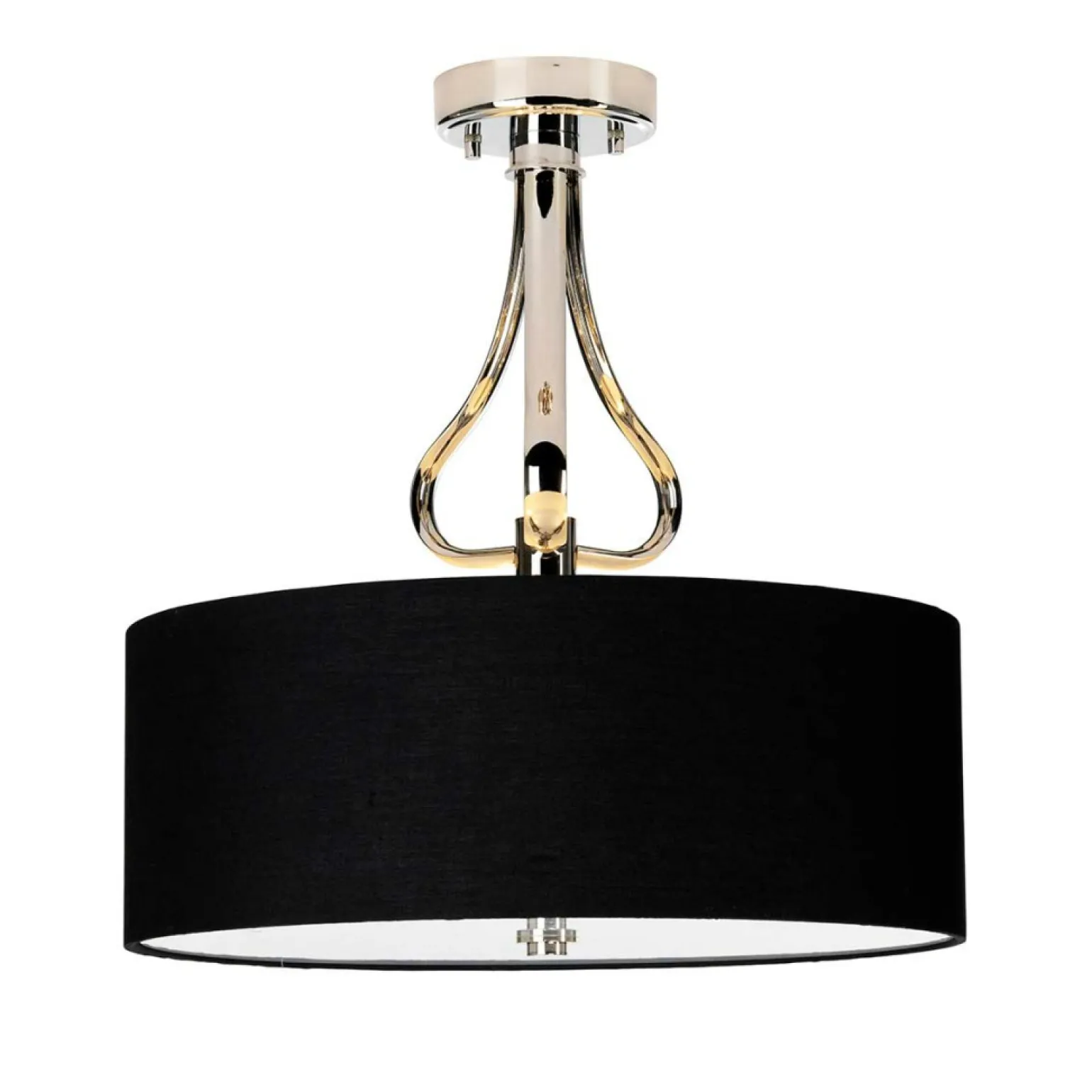 Best Sale Czarna lampa sufitowa, abażur BATH-FALMOUTH-SF-PC z serii FALMOUTH Żyrandole Nowoczesne