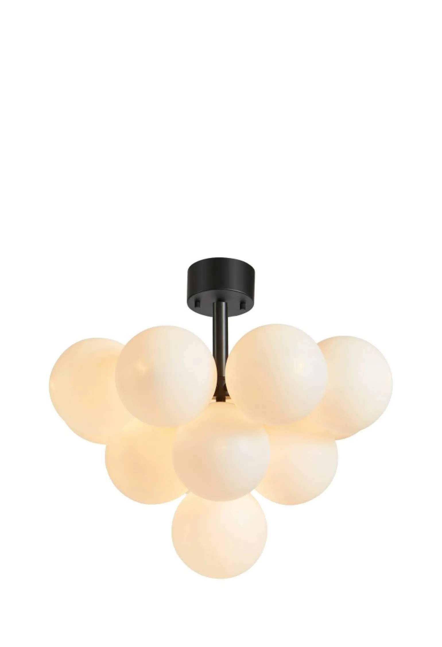 Discount Czarna lampa sufitowa z kulistymi kloszami 107913 | Kaja Oświetlenie Żyrandole Nowoczesne