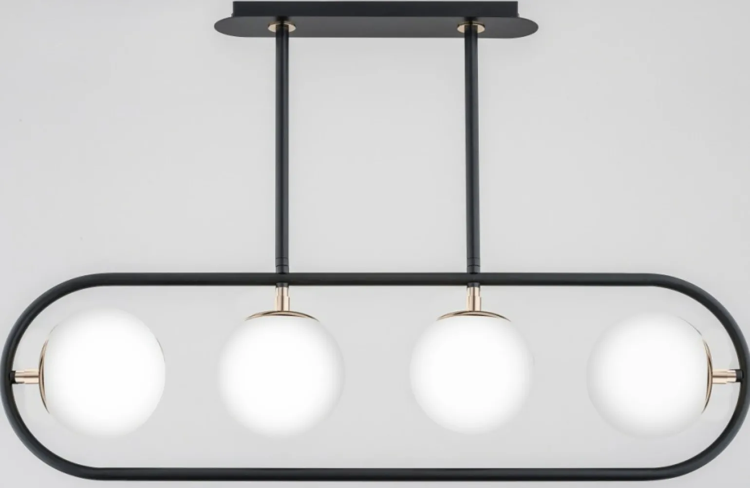 Sale Czarna lampa sufitowa ze złotymi akcentami AL 63111 | Kaja Żyrandole Nowoczesne