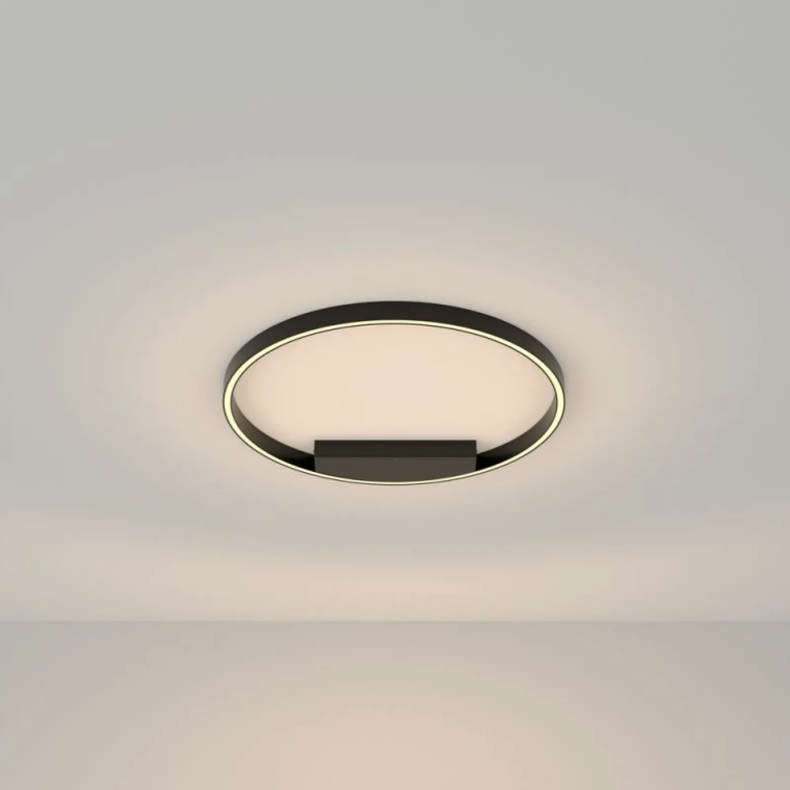 Sklep Kaja Czarna lampa sufitowa, zintegrowany LED MOD058CL-L35B3K z serii RIM* Plafony Nowoczesne | Lampy Led