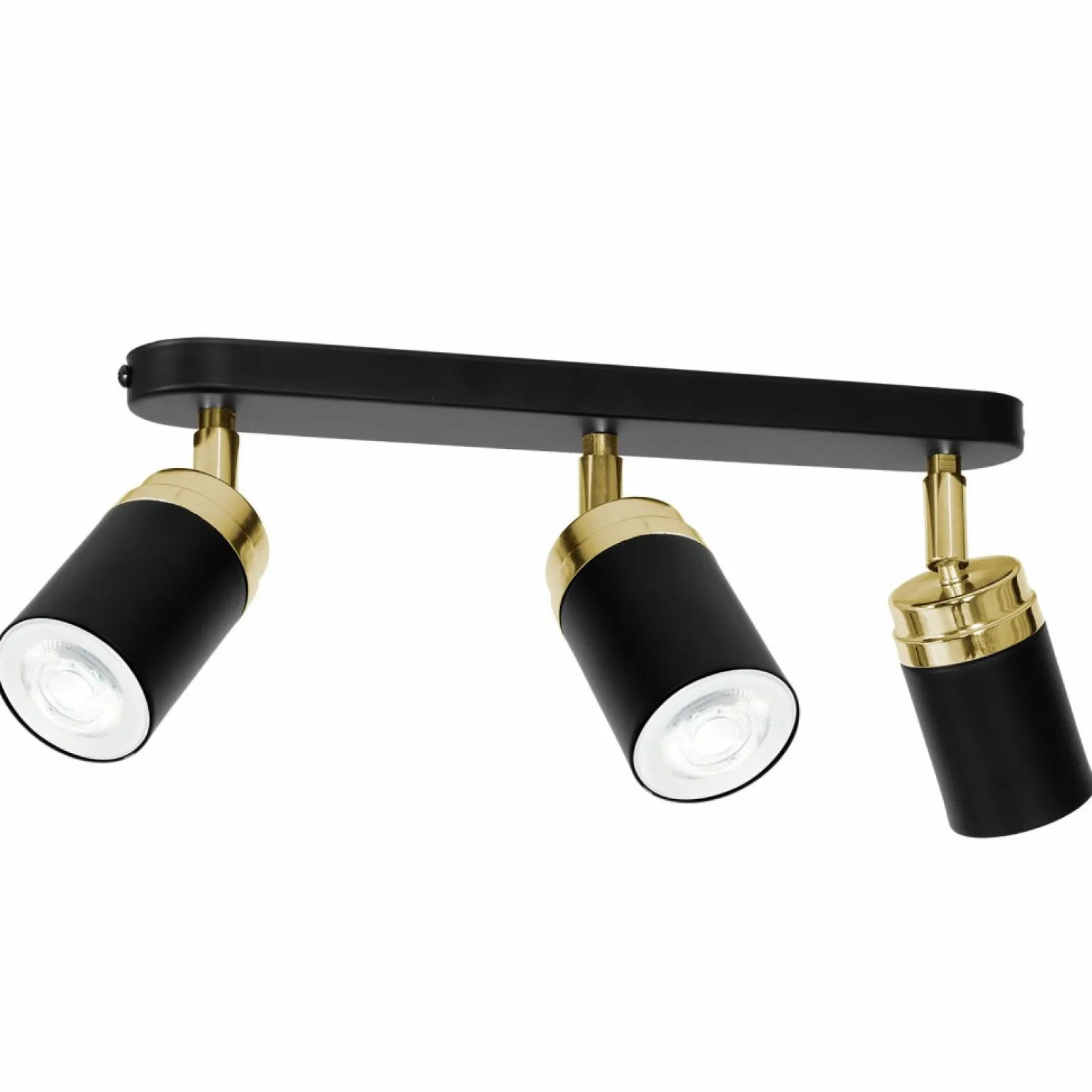Shop Czarna lampa sufitowa, złote dekoracje LX 5165 z serii RENO | Kaja Żyrandole Nowoczesne