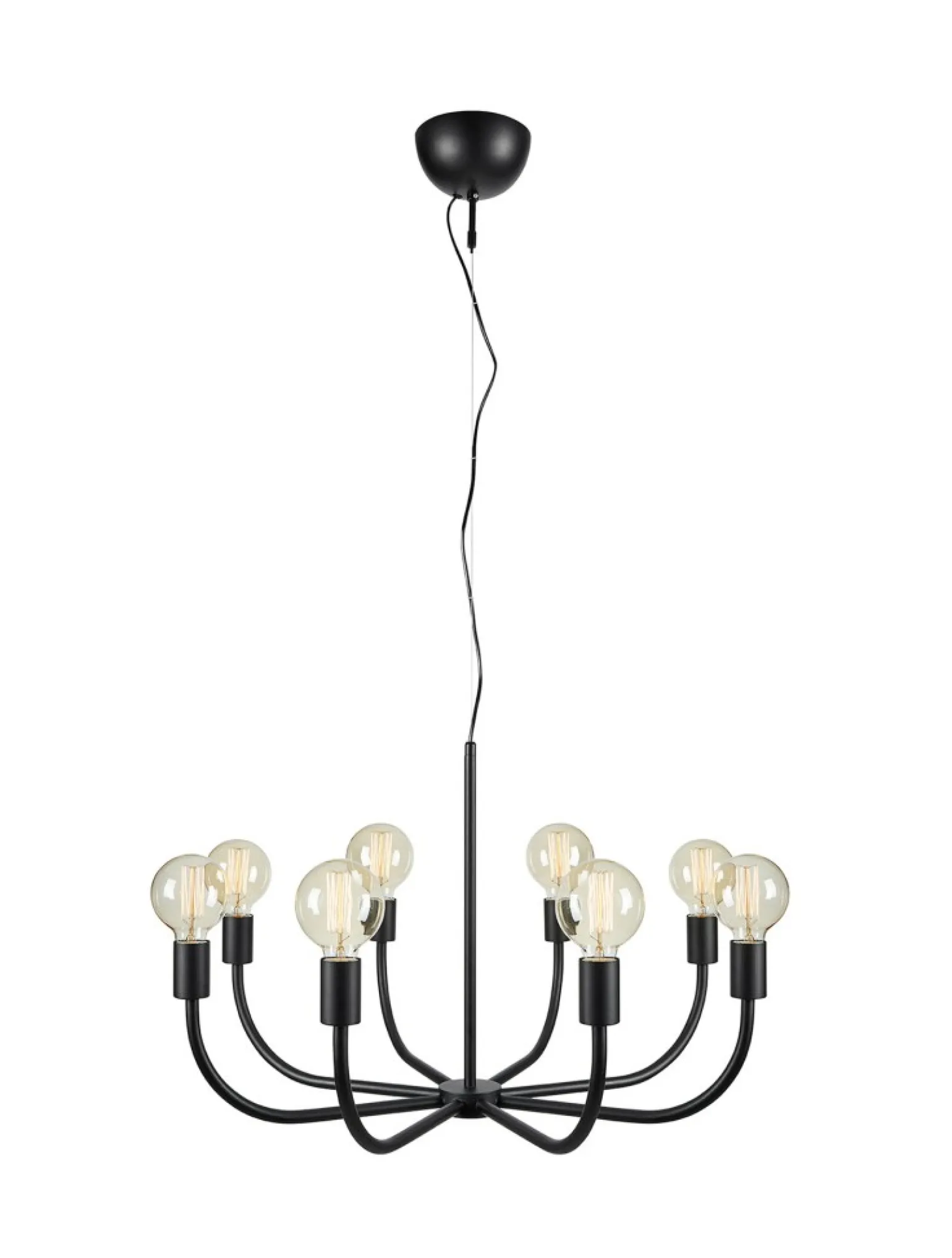 New Czarna lampa wisząca do salonu lub jadalni 108292 | Kaja Oświetlenie Żyrandole Nowoczesne