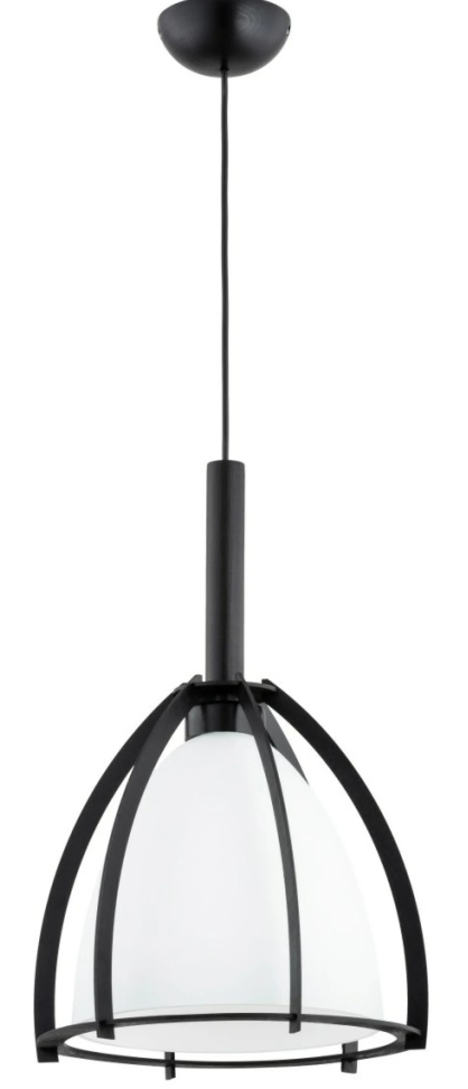 Sale Czarna lampa wisząca, ozdobny klosz AL 61363 z serii POMA | Kaja Oświetlenie Żyrandole Nowoczesne