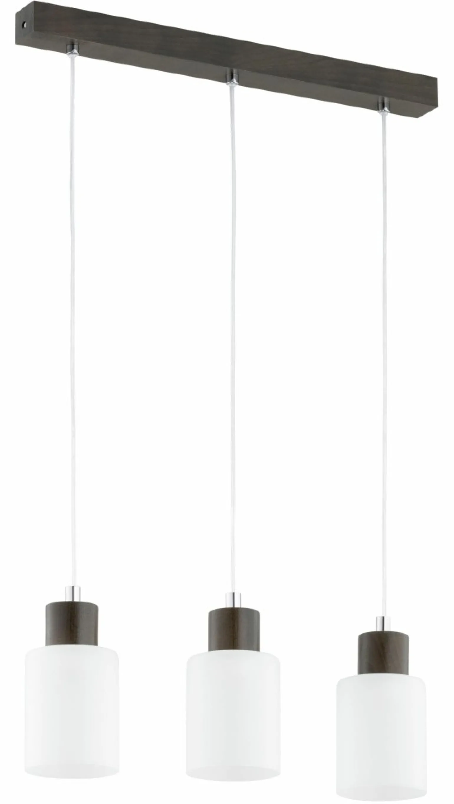 Flash Sale Czarna lampa wisząca z białymi kloszami AL 62321 EVIC | Kaja Żyrandole Nowoczesne