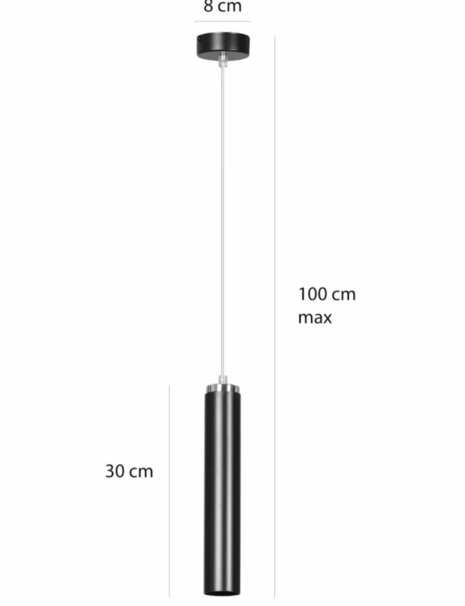 Sale Czarna lampa wisząca z chromowanymi elementami 956/1 | Kaja Żyrandole Nowoczesne