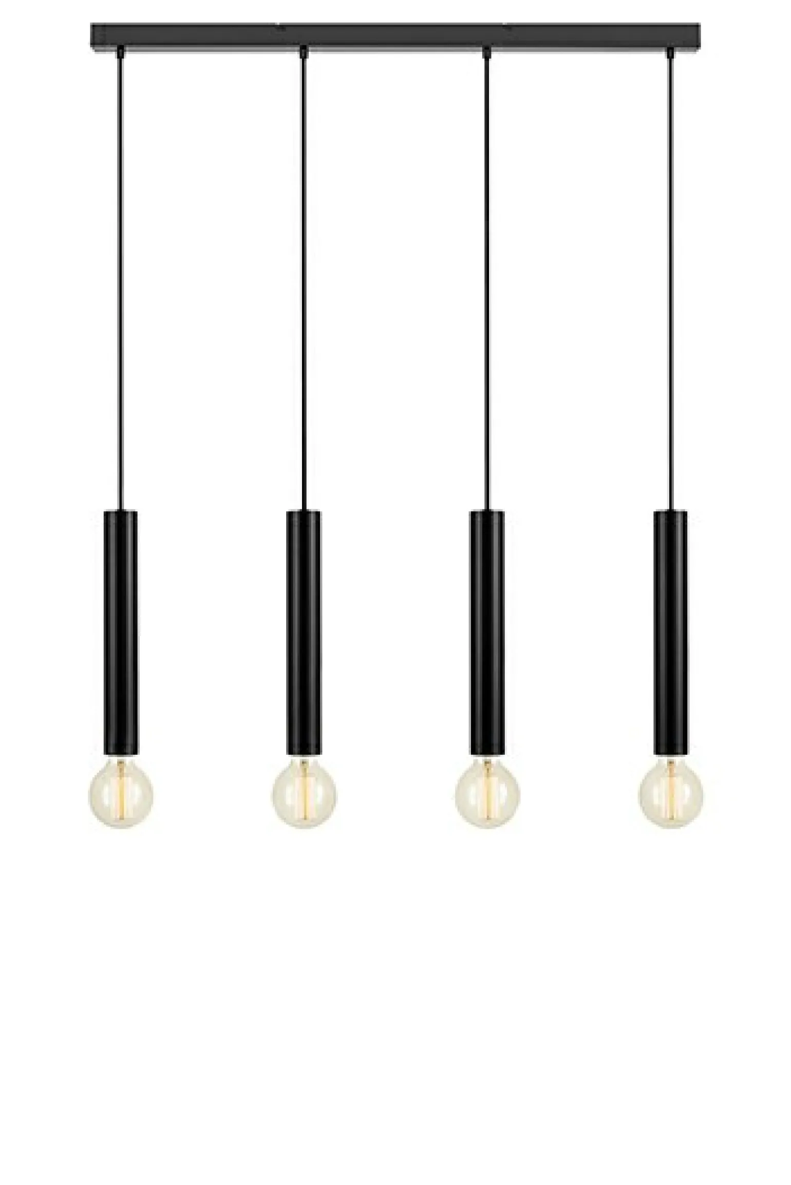 Cheap Czarna lampa wisząca z czterema kloszami 108264 | Kaja Oświetlenie Żyrandole Nowoczesne