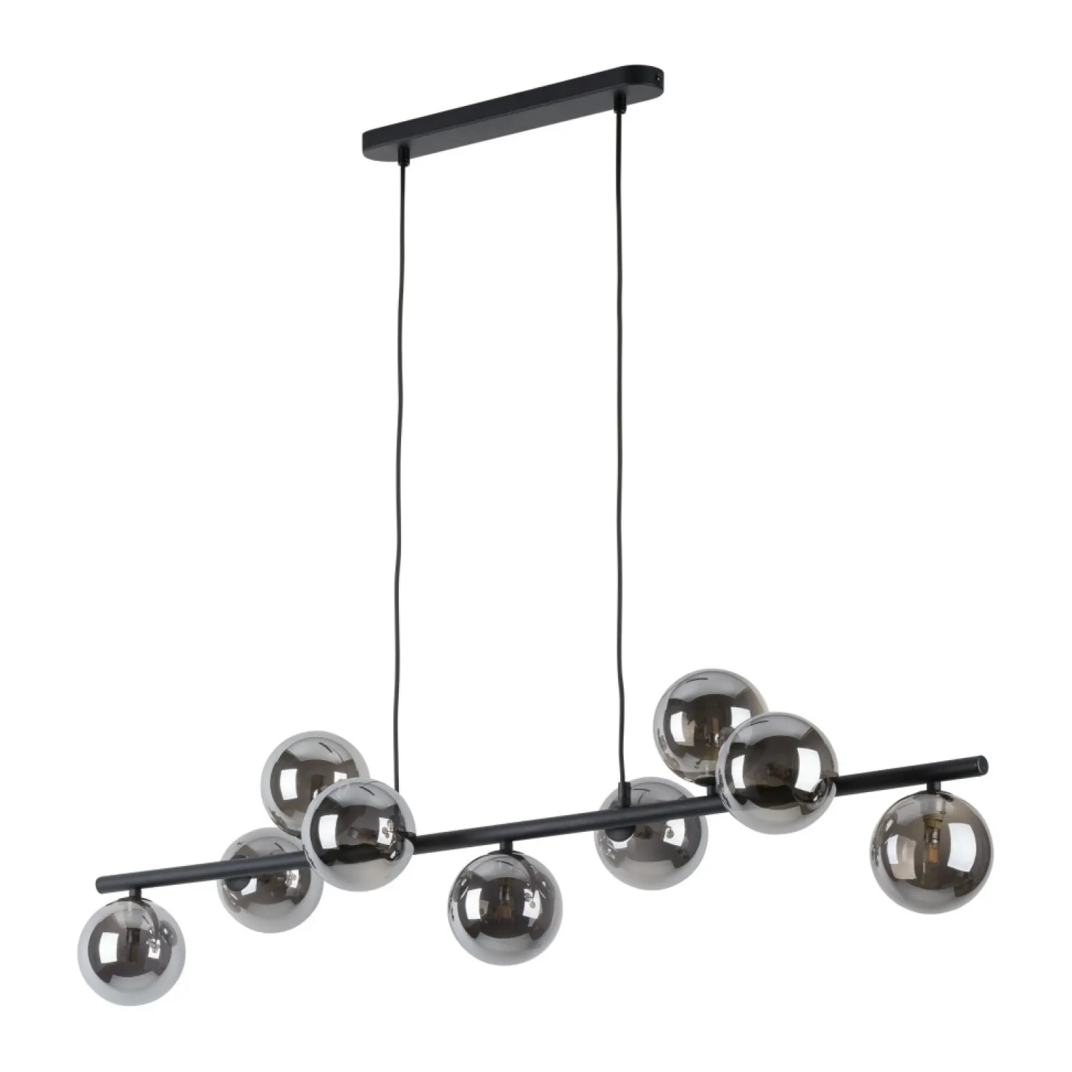 Clearance Czarna lampa wisząca z grafitowymi kloszami TK 5667 z serii ESTERA Żyrandole Nowoczesne