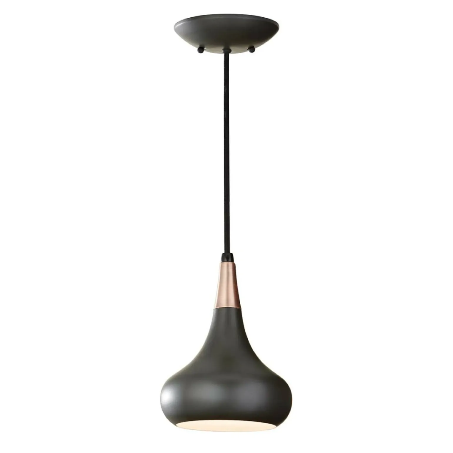 Clearance Czarna lampa wisząca z ozdobą FE-BESO-P-S-DBZ z serii BESO Żyrandole Nowoczesne