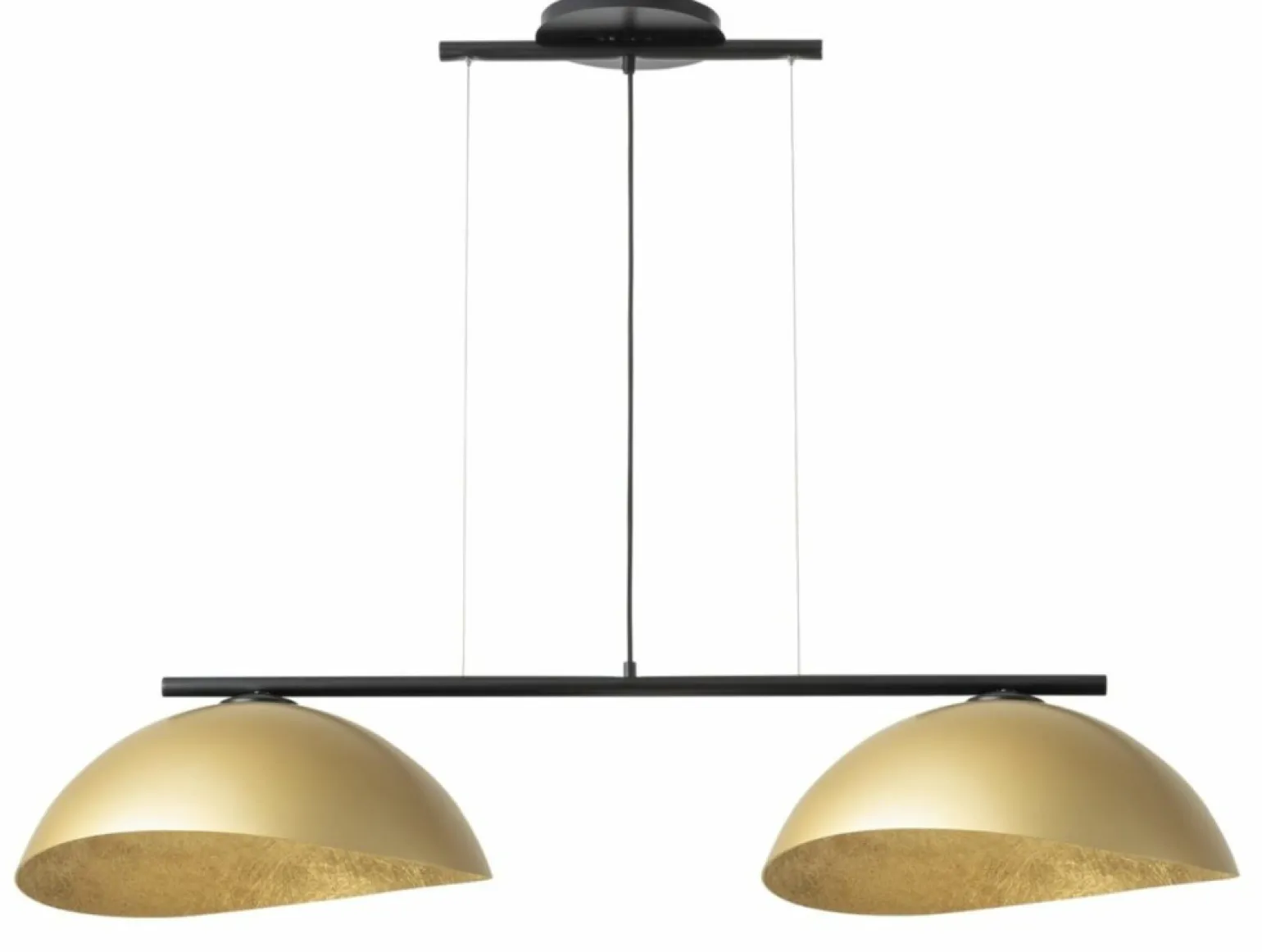 Clearance Czarna lampa wisząca ze złotymi kopułami SIG 40580 SOLAR | Kaja Żyrandole Nowoczesne