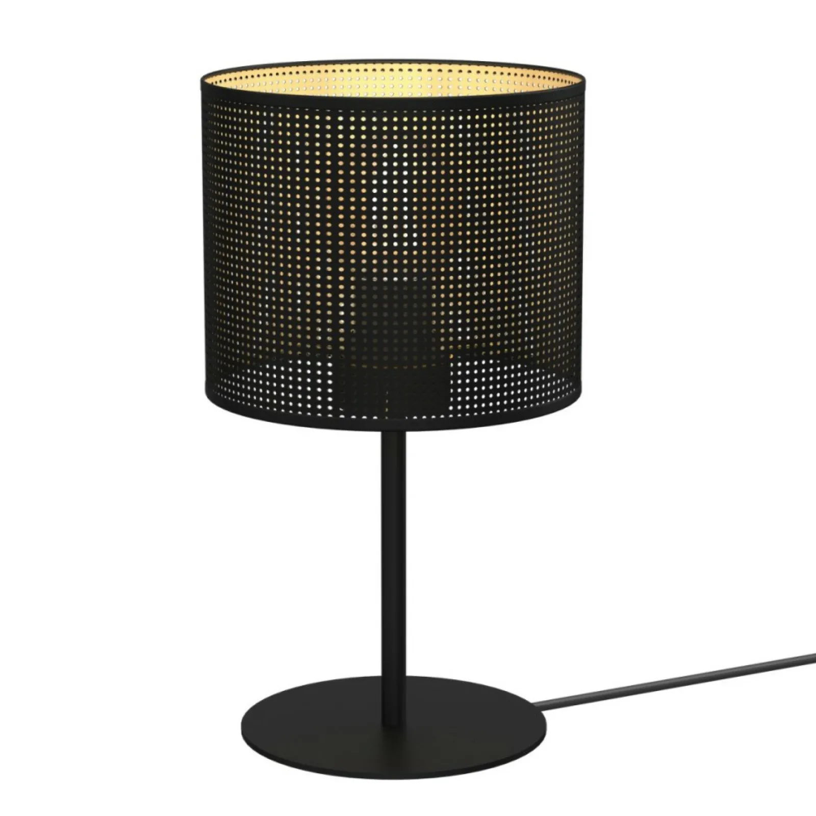 Sklep Kaja Czarna lampka stołowa, do sypialni LX 5256 z serii LOFT SHADE | Kaja* Lampki Stołowe Z Abażurem | Nowoczesne Lampki Stołowe