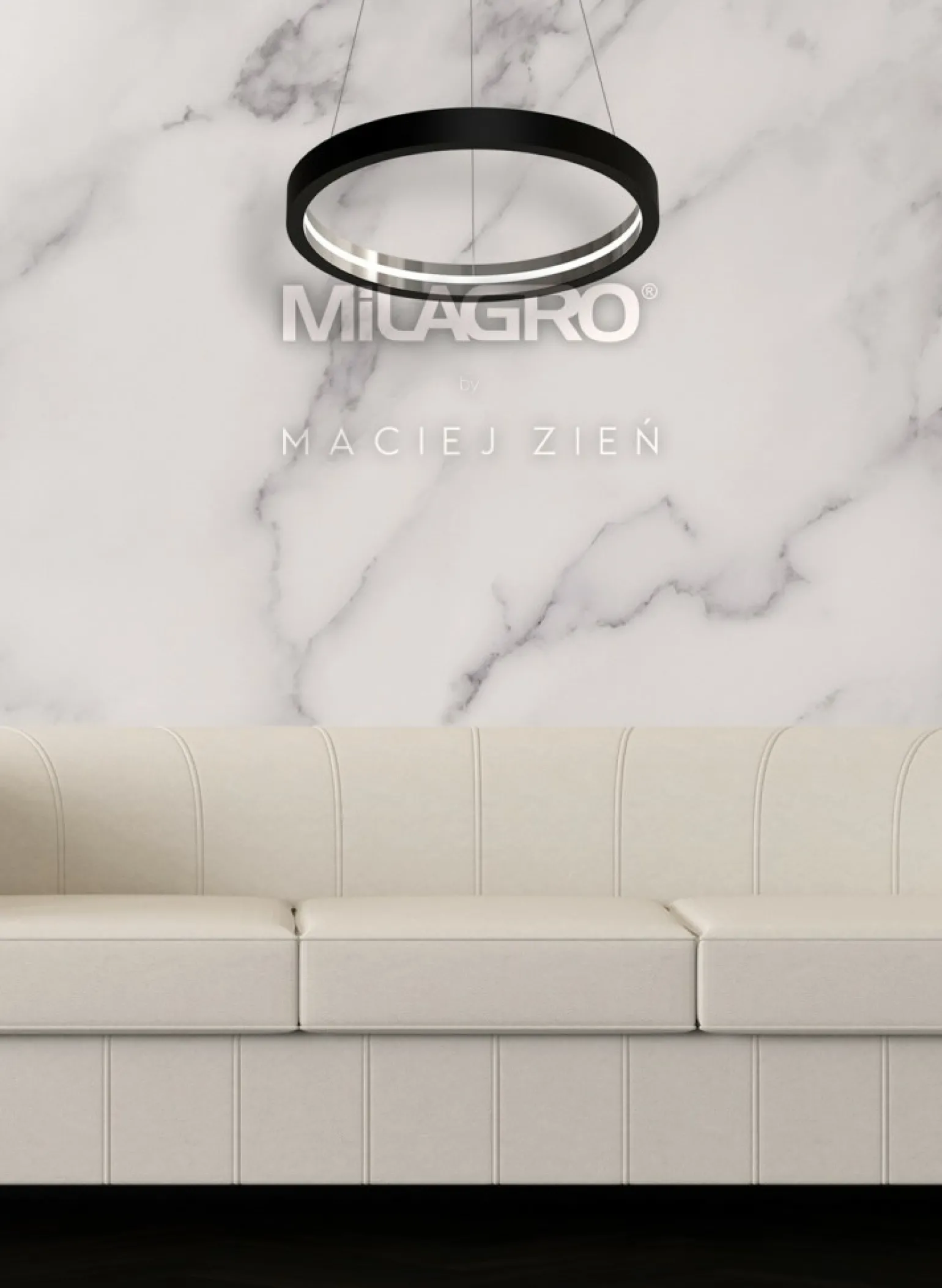 New Czarna, marmurowa lampa wisząca do salonu MZ5043 CASSIOPEIA | Kaja Żyrandole Nowoczesne