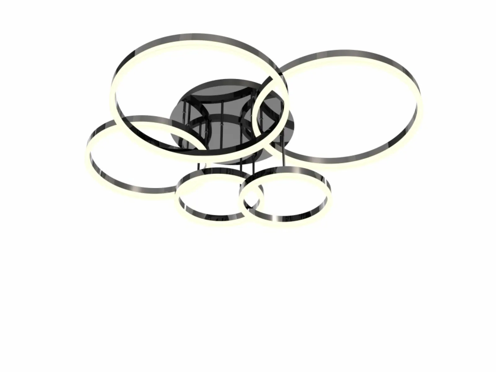 Sklep Kaja Czarna, nowoczesna lampa sufitowa LED WF 9049-605 PERPIGNON | Kaja* Plafony Nowoczesne | Lampy Led