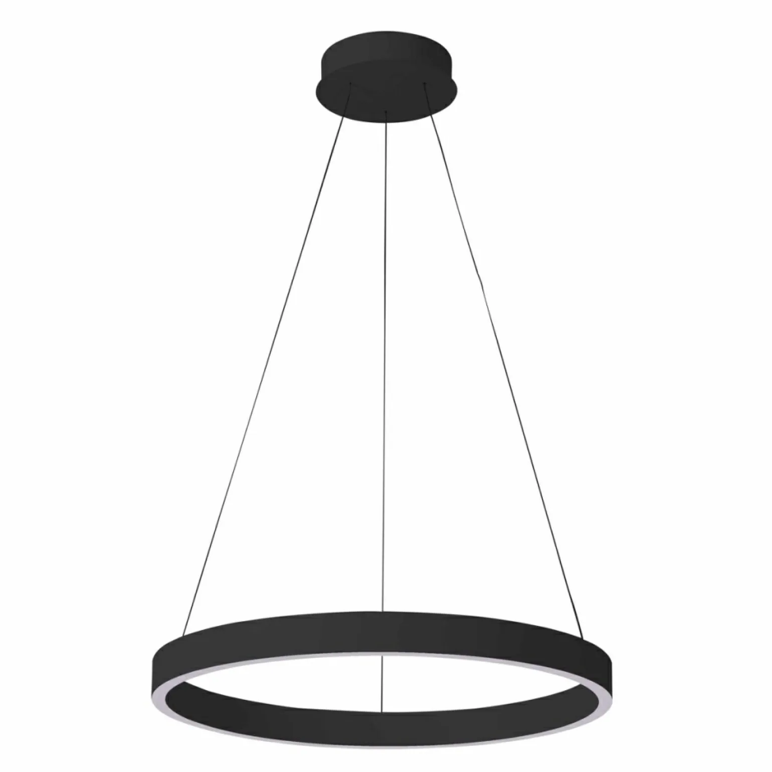 Cheap Czarna obręcz LED ⌀80 PND-56215-080RPC-BK-3KS4K-TRDIMM BRASCO DOWN | Kaja Żyrandole Nowoczesne