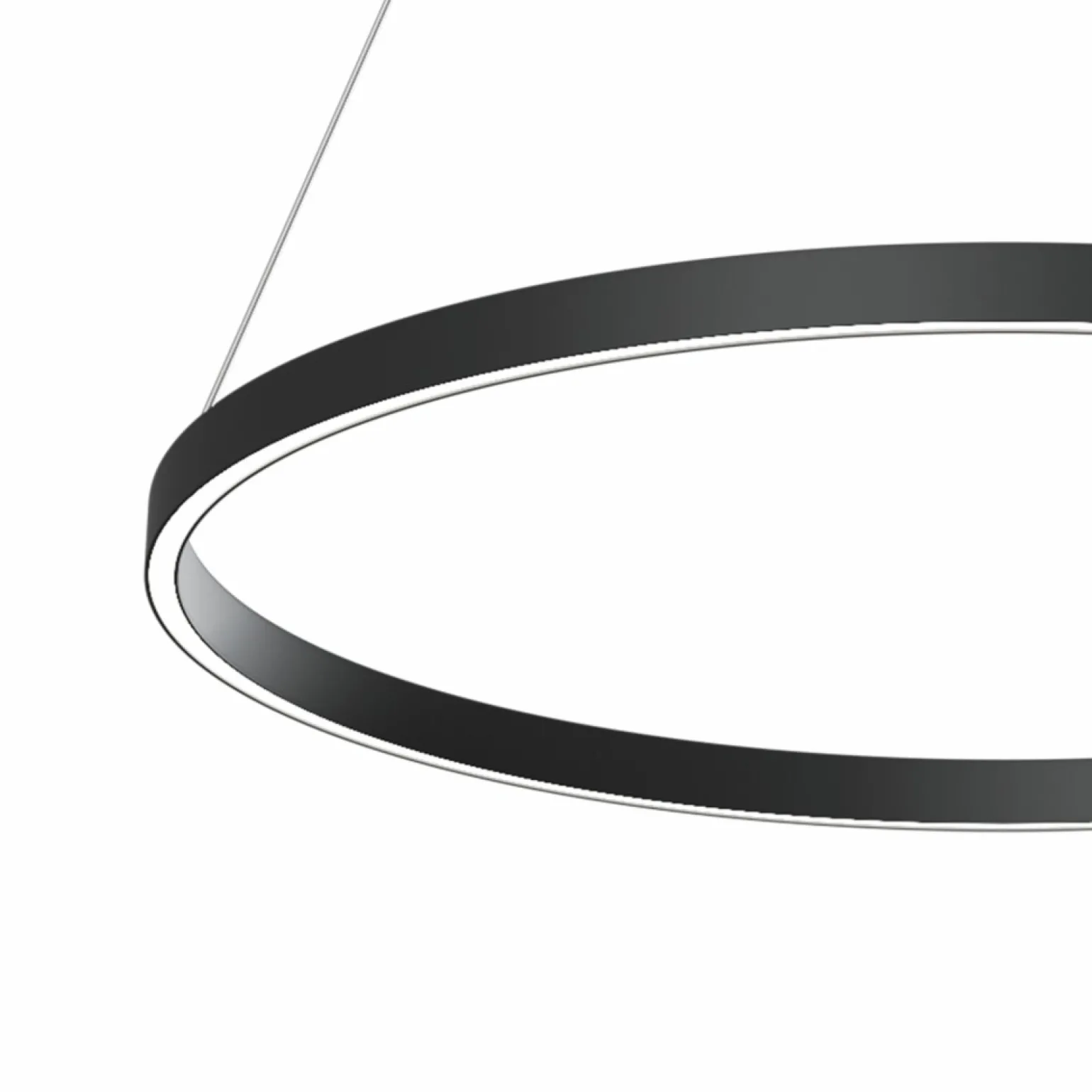 Discount Czarna, okrągła lampa wisząca ⌀80cm MOD058PL-L42B4K RIM | Kaja Żyrandole Nowoczesne