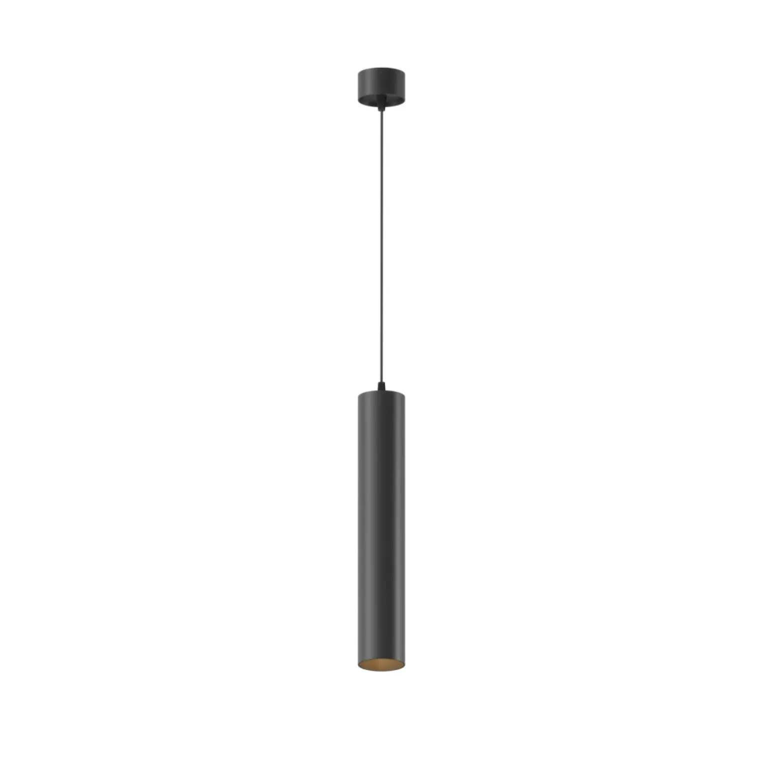 Shop Czarna, prosta lampa wisząca LED P072PL-L12B3K-1 z serii FOCUS LED Żyrandole Nowoczesne