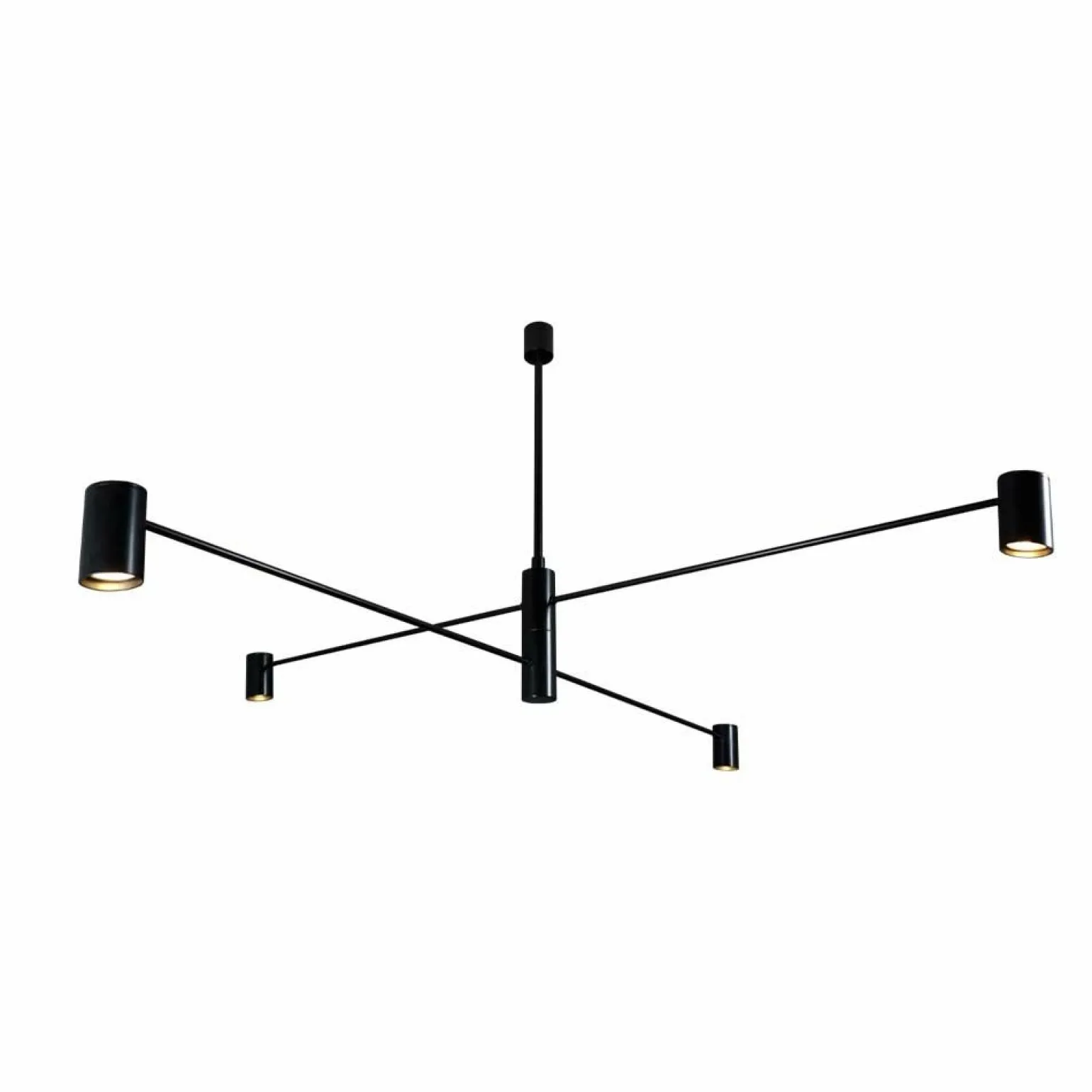 Hot Czarna, prosta lampa wisząca ze spotami ANT 5636 DAKATA | Kaja Żyrandole Nowoczesne