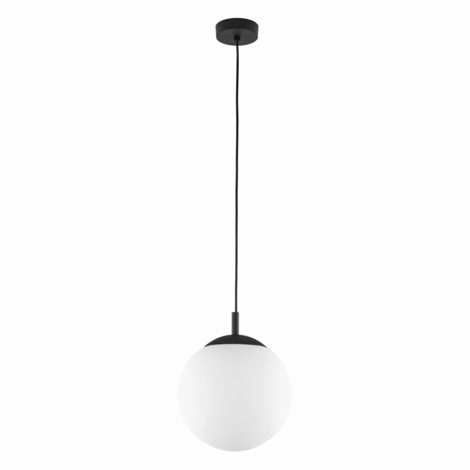 New Czarno-biała, kulista lampa wisząca ⌀30cm TK 5670 ESME WHITE | Kaja Żyrandole Nowoczesne